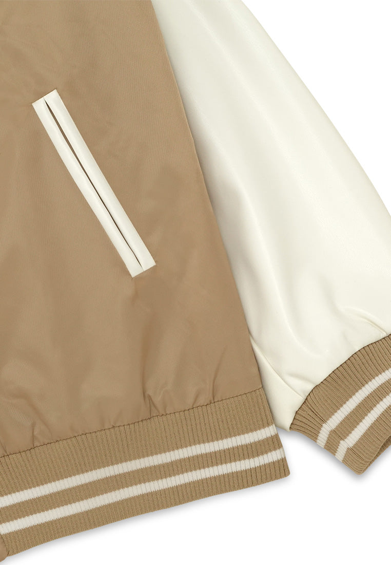 DRUM Select Baseball Style Jacket - Khaki