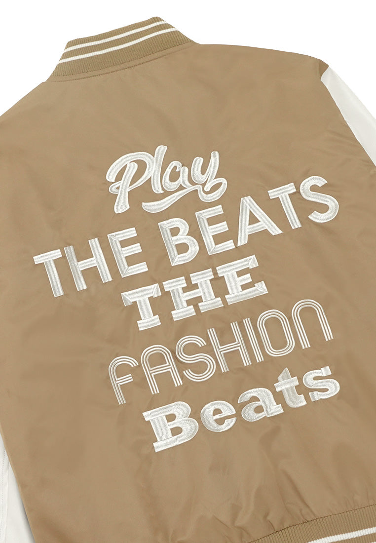 DRUM Select Baseball Style Jacket - Khaki