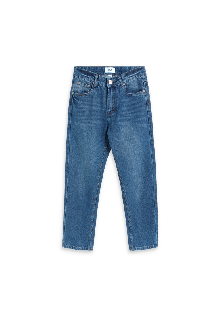 DRUM Classic Cat Whiskers Relaxed fit Jeans- Blue