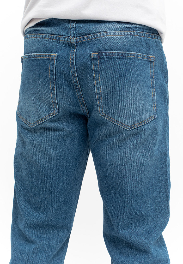 DRUM Classic Cat Whiskers Relaxed fit Jeans- Blue