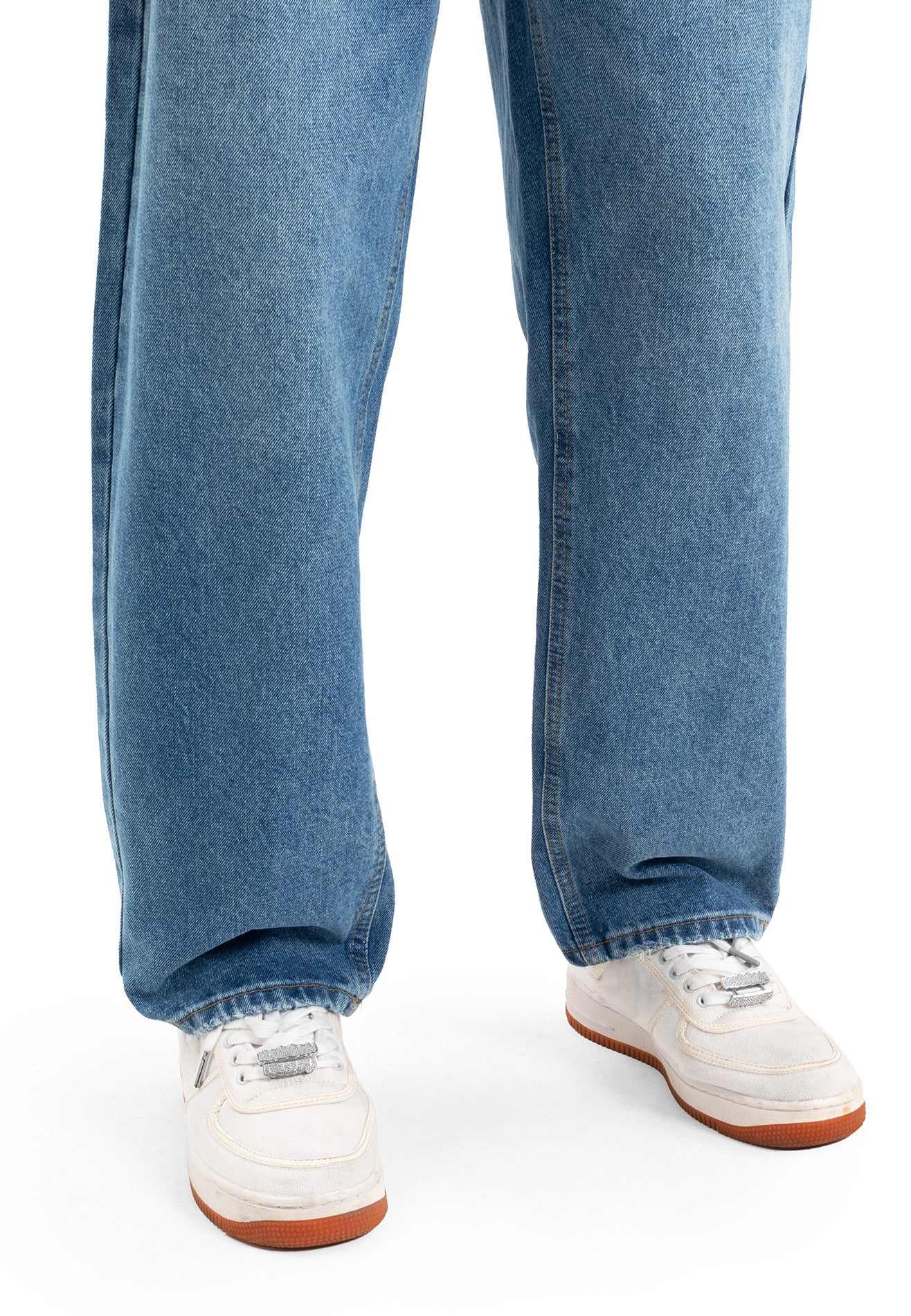 DRUM Washed Denim Straight Cut Jeans- Blue
