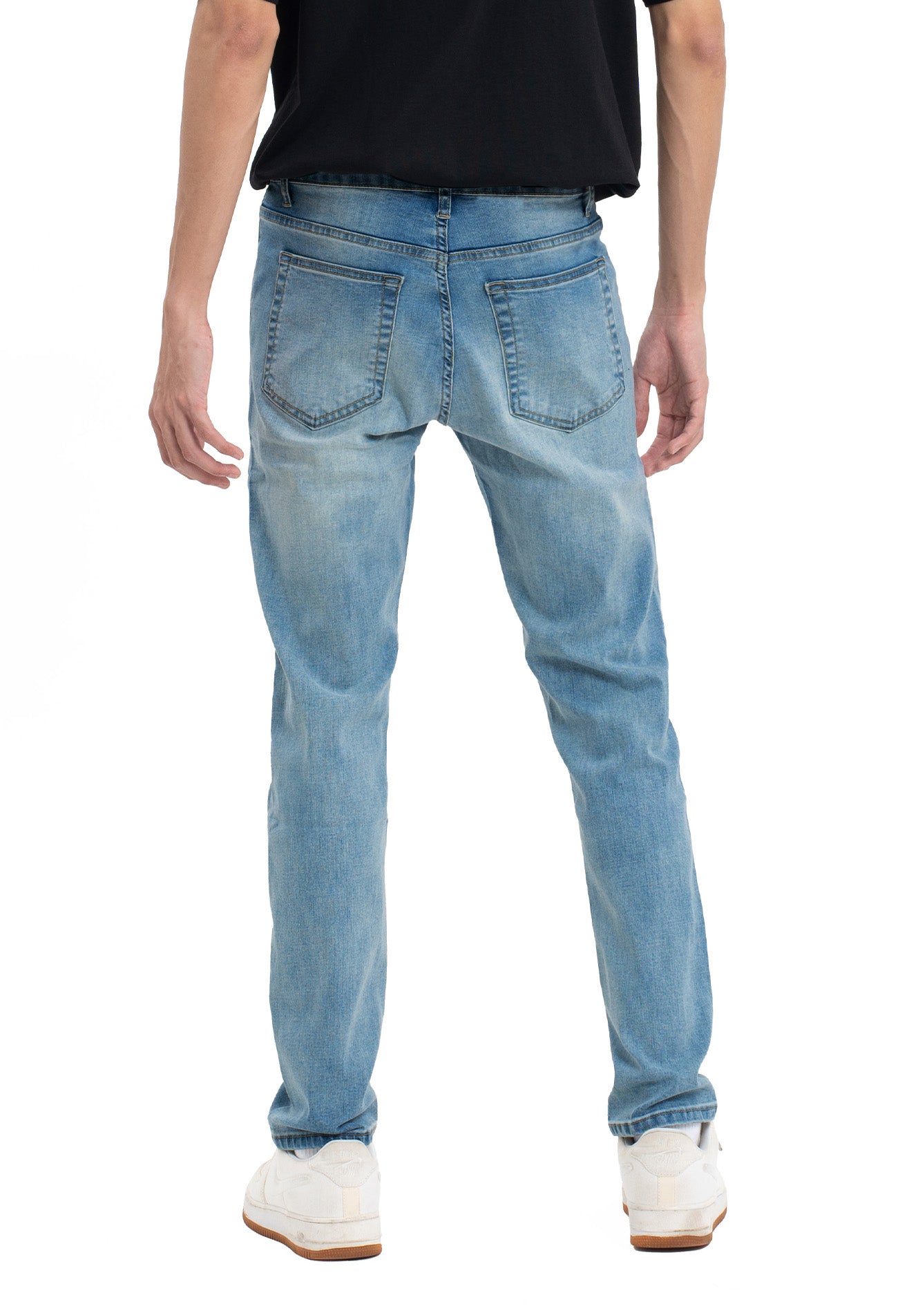 Classic Washed Slim fit Jeans- Blue