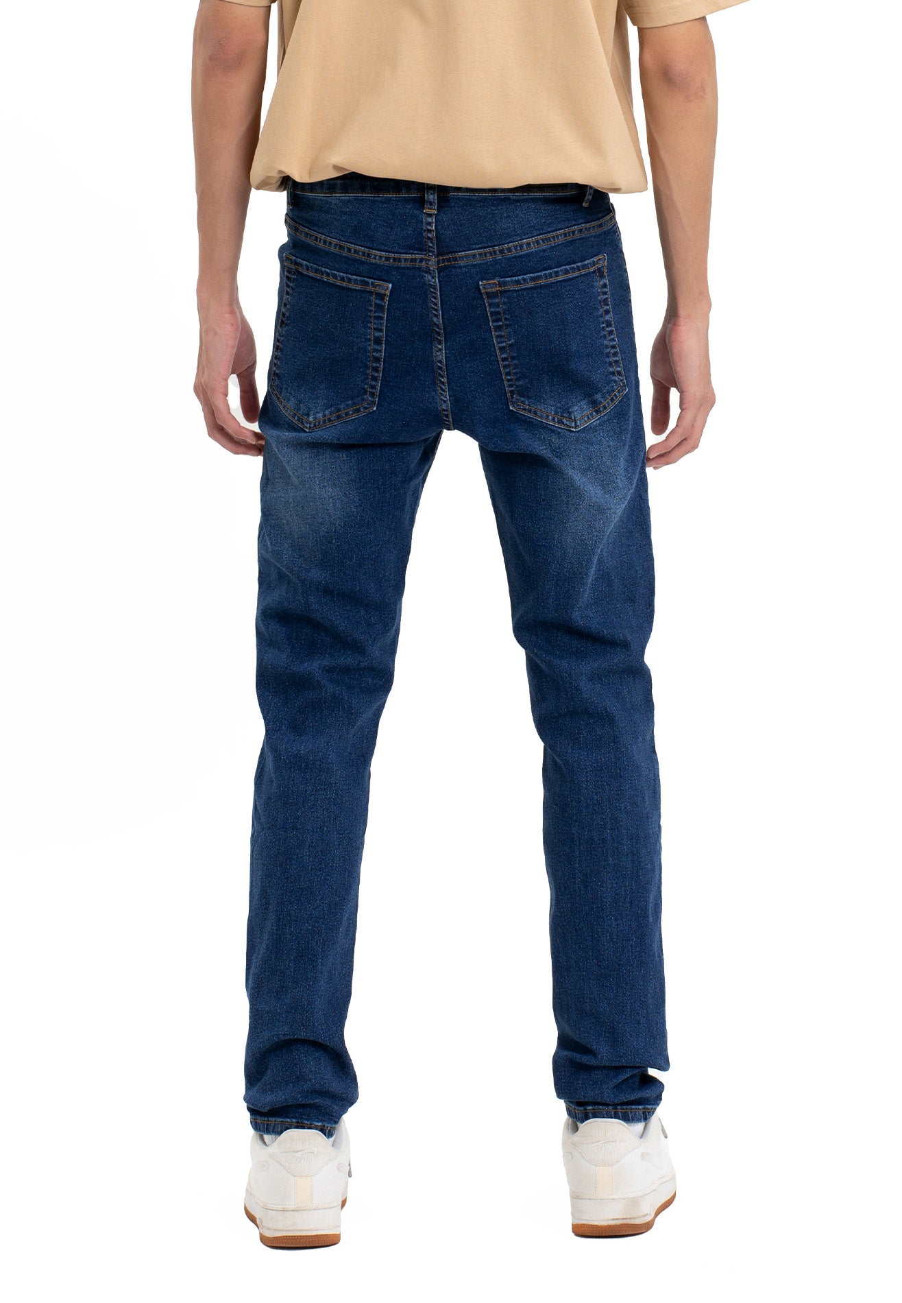 Classic Washed Slim fit Jeans- Dark Blue
