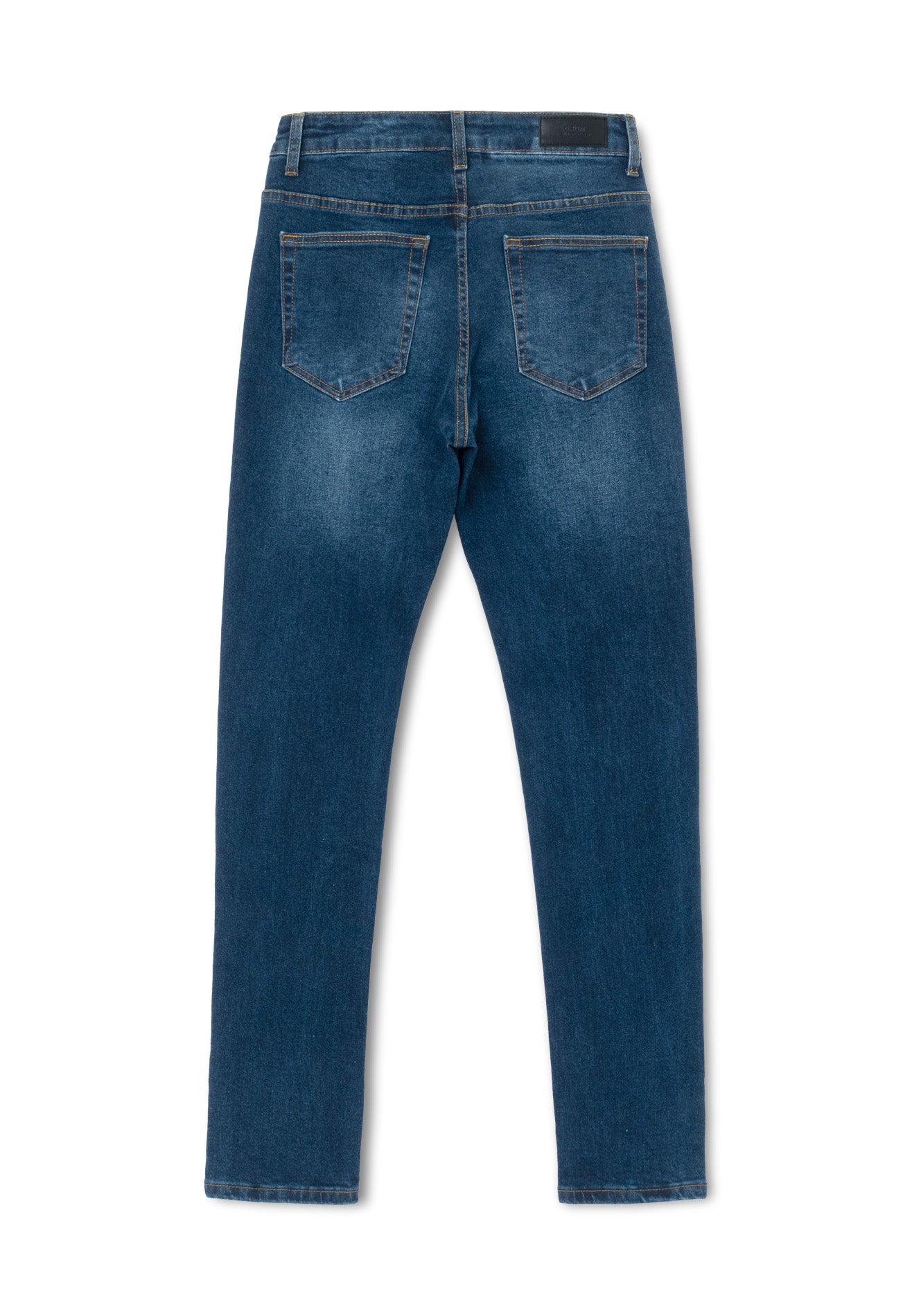 DRUM Cat Whiskle Washed Details Slim fit Jeans- Dark Blue