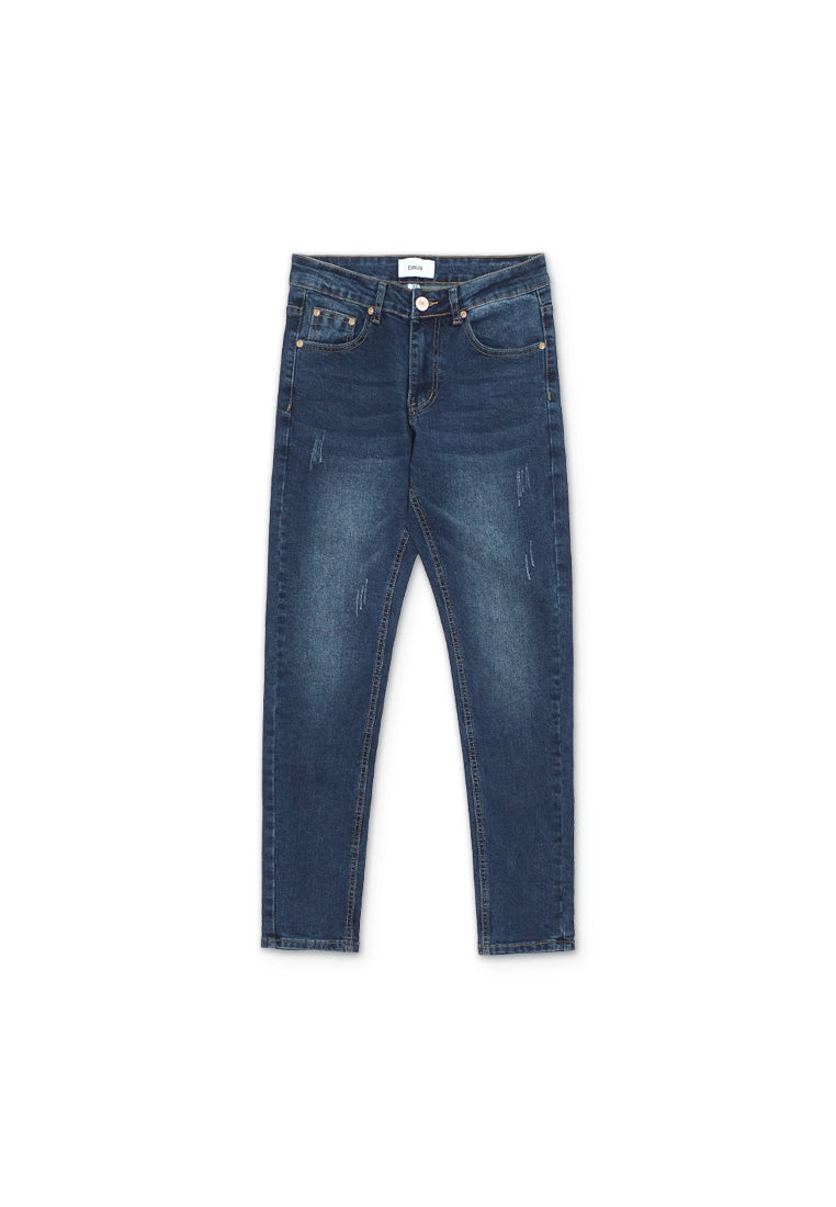 DRUM Classic Ripped Details Skinny fit Jeans- Blue