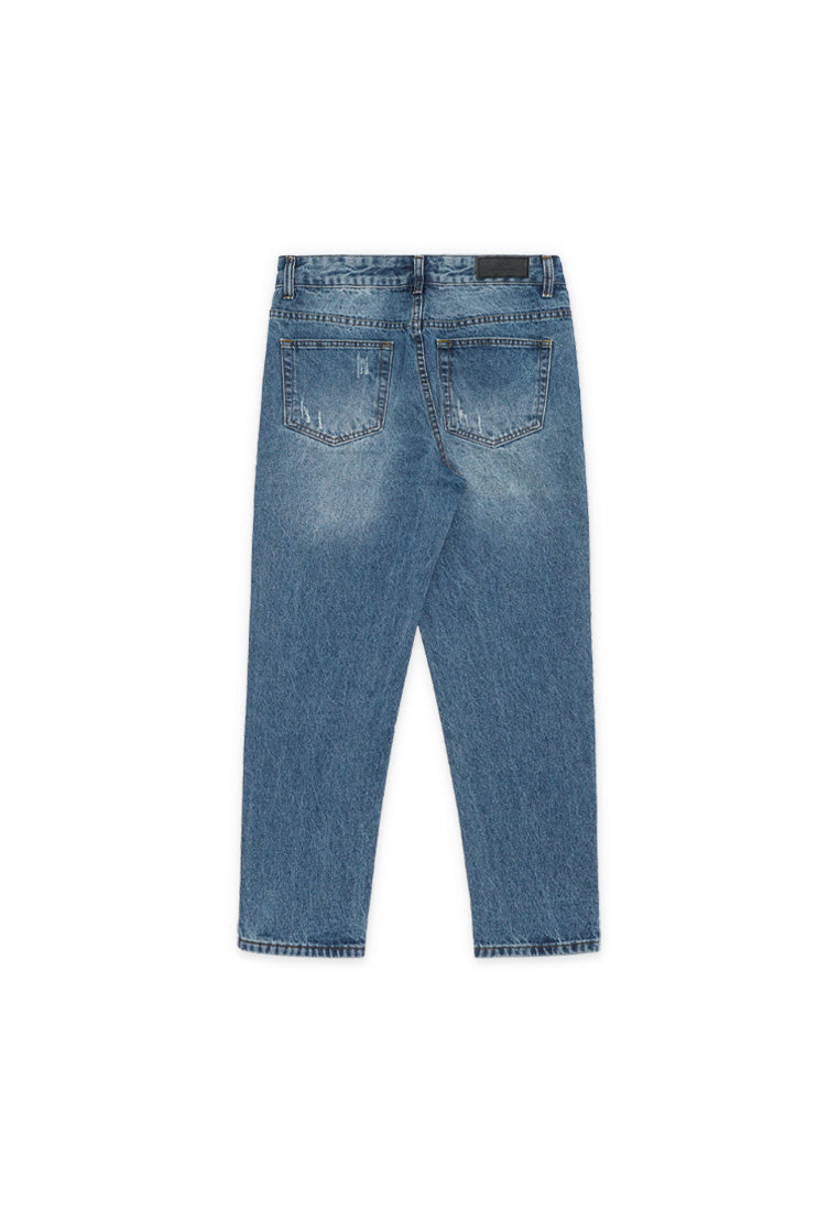 DRUM Classic Scratch Relaxed fit Jeans- Blue
