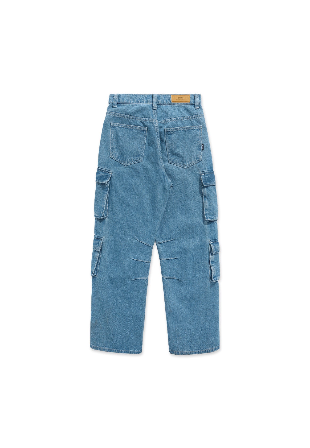 Select Women Denim Washed Pockets details Baggy Jeans- Blue