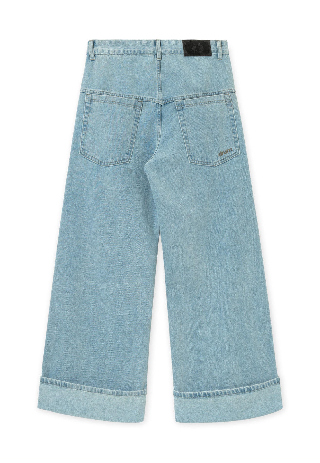 DRUM S. Folded up Baggy Jeans- Blue