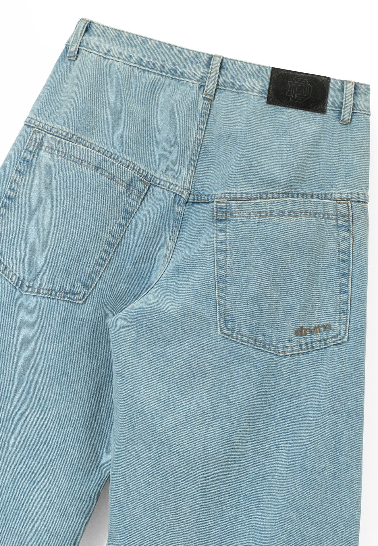 DRUM S. Folded up Baggy Jeans- Blue