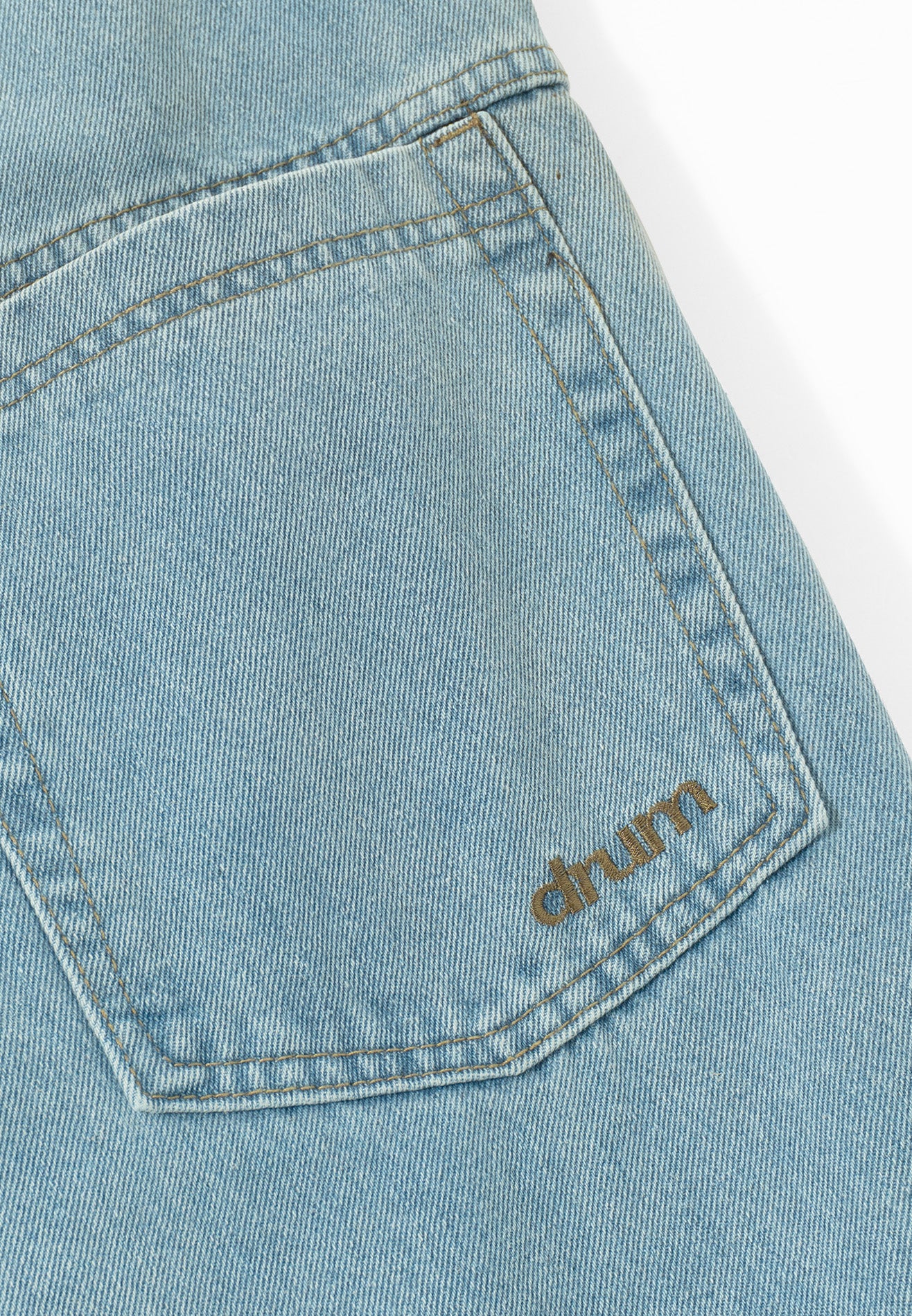 DRUM S. Folded up Baggy Jeans- Blue