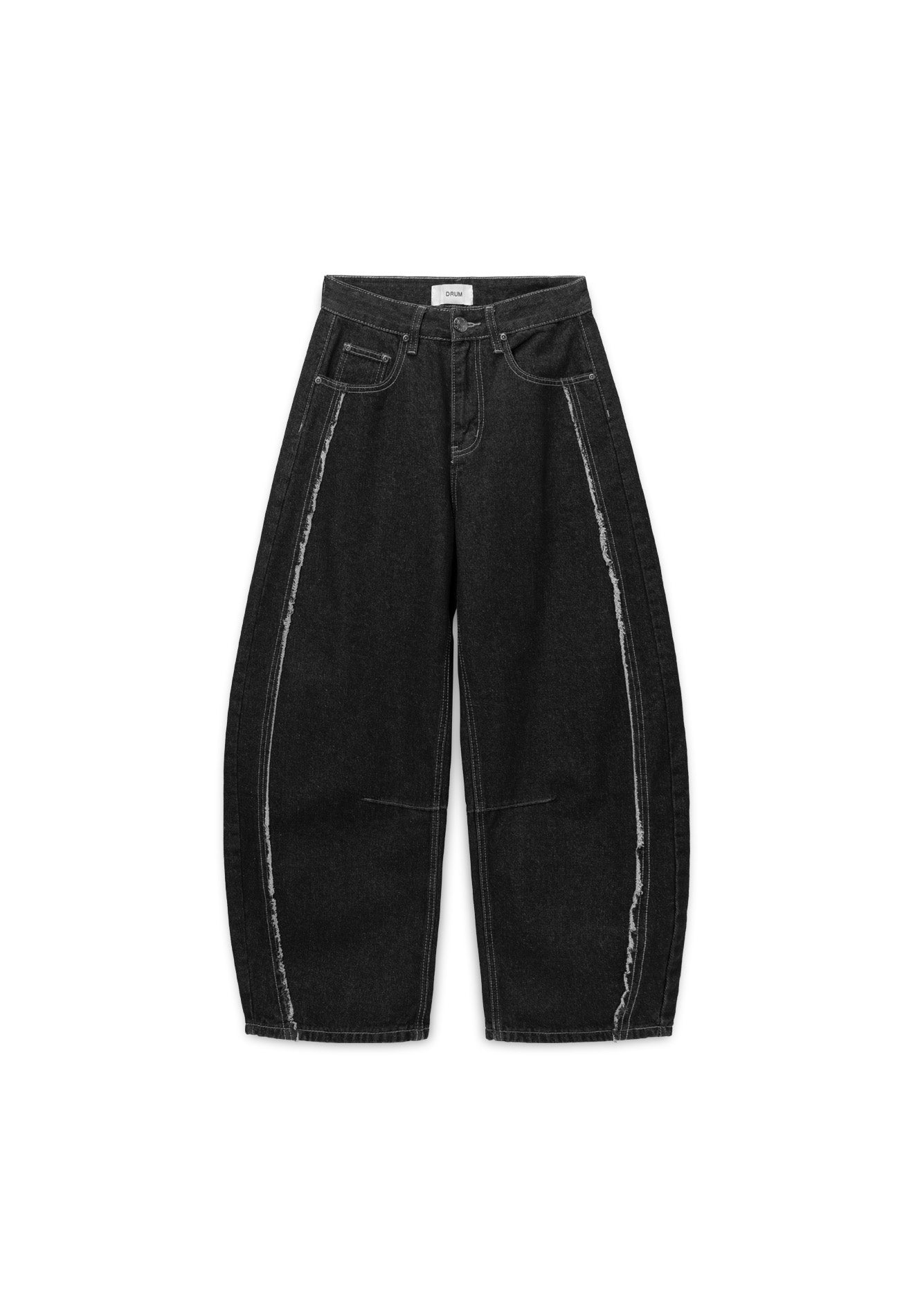 DRUM Select Women Baggy Long Jeans- Black