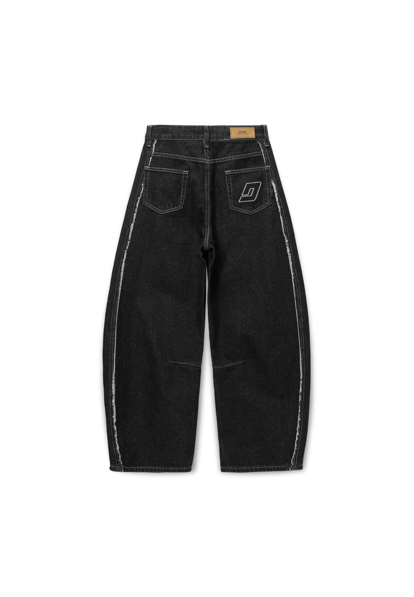 DRUM Select Women Baggy Long Jeans- Black