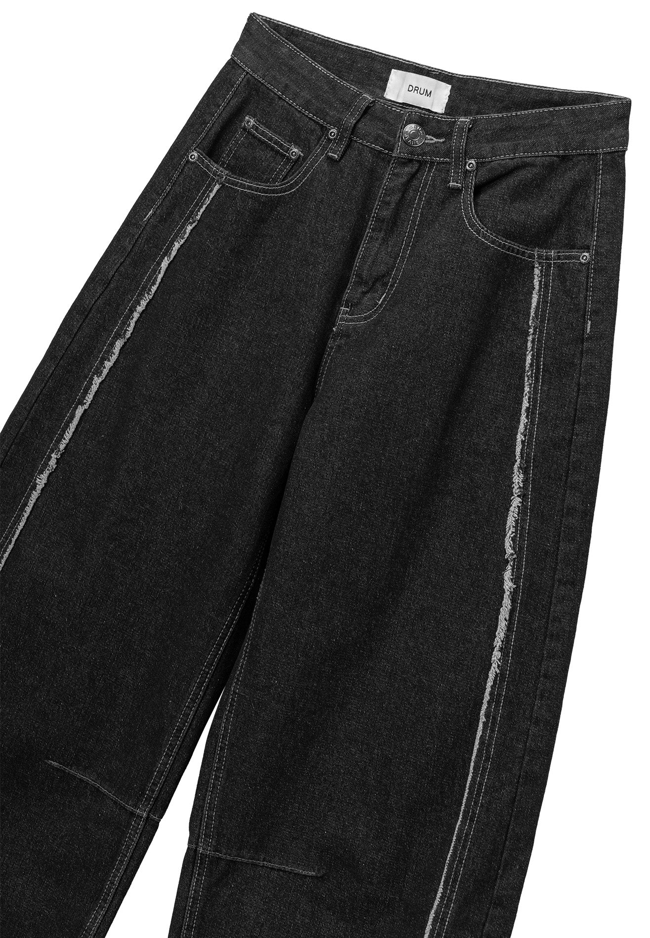 DRUM Select Women Baggy Long Jeans- Black