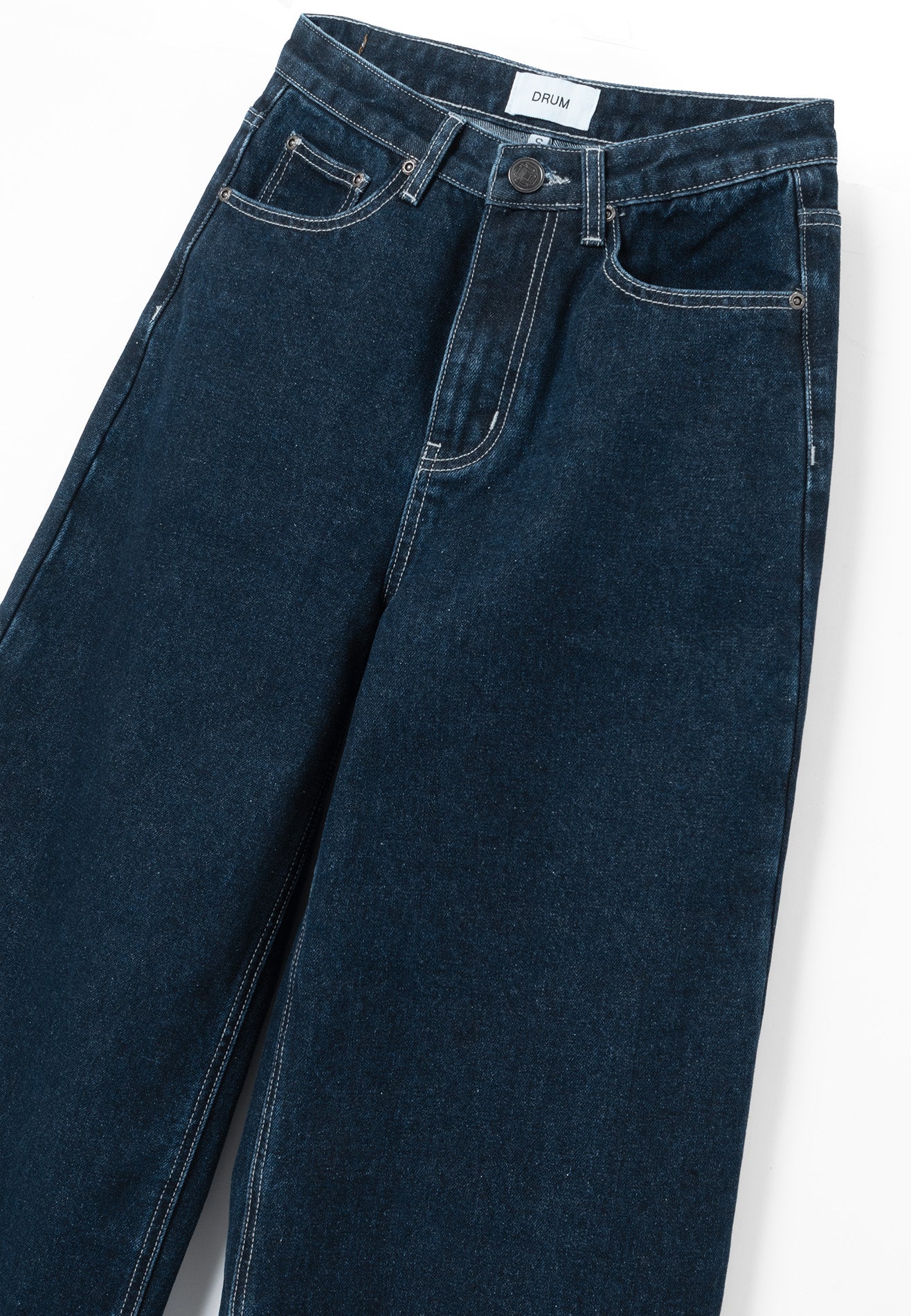DRUM S. Women Baggy Long Jeans- Dark Blue