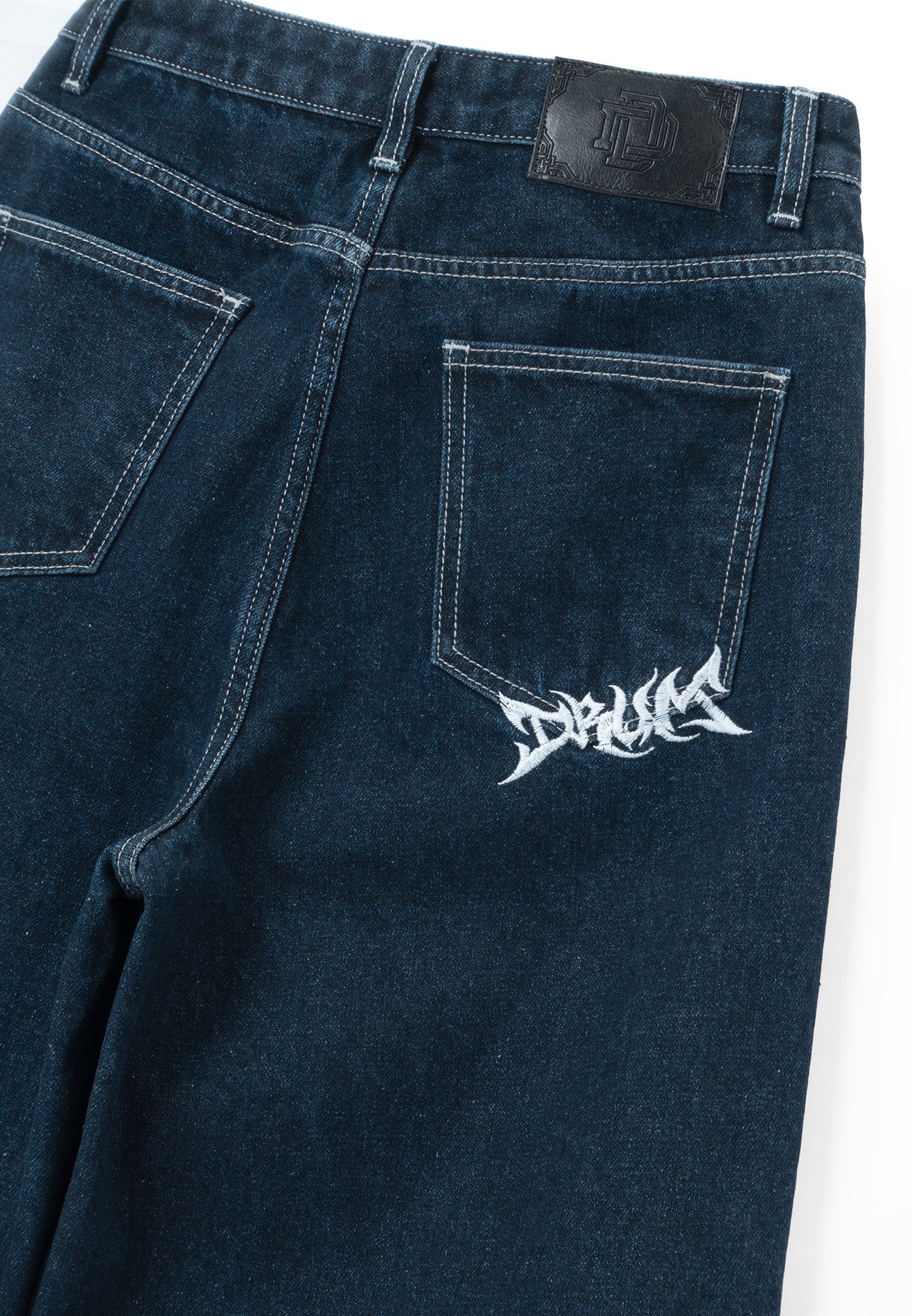 DRUM S. Women Baggy Long Jeans- Dark Blue