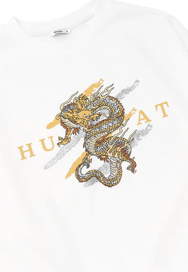 Dragon Crafted Jumper- White