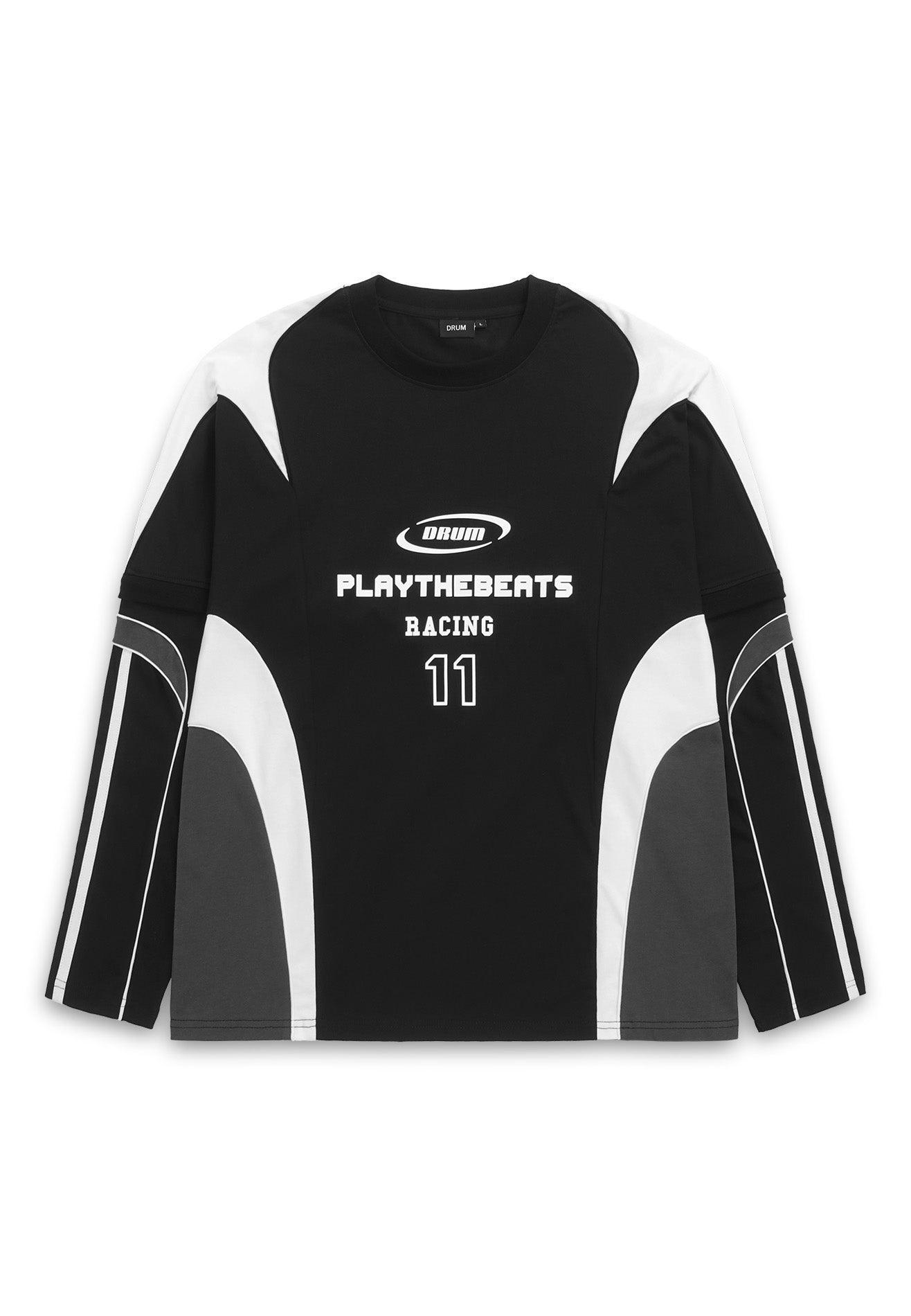 Select Racing Collection Detachable Sleeve Jumper Tee - Black