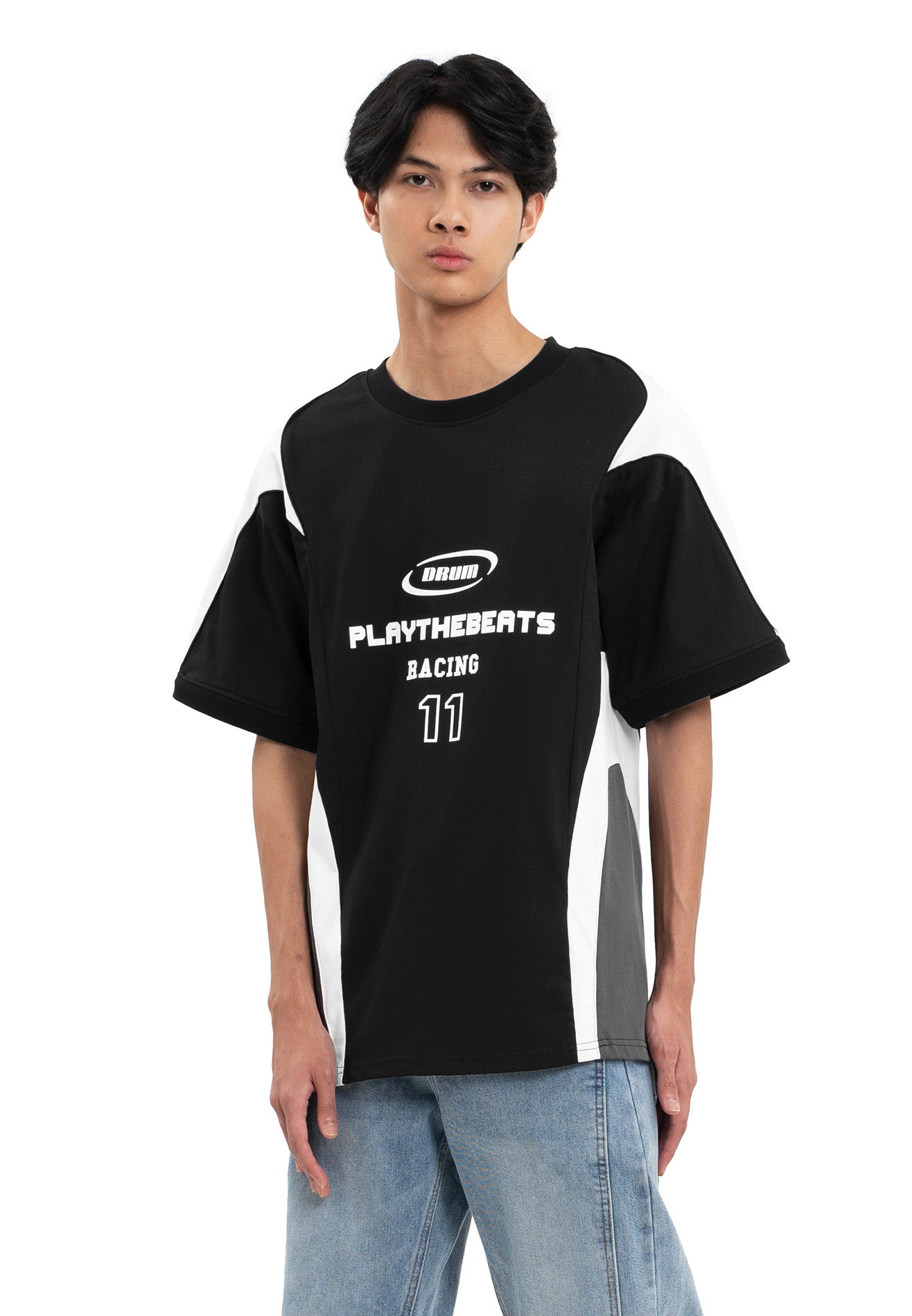 Select Racing Collection Detachable Sleeve Jumper Tee - Black