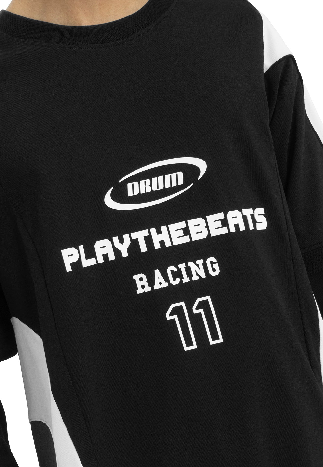 Select Racing Collection Detachable Sleeve Jumper Tee - Black