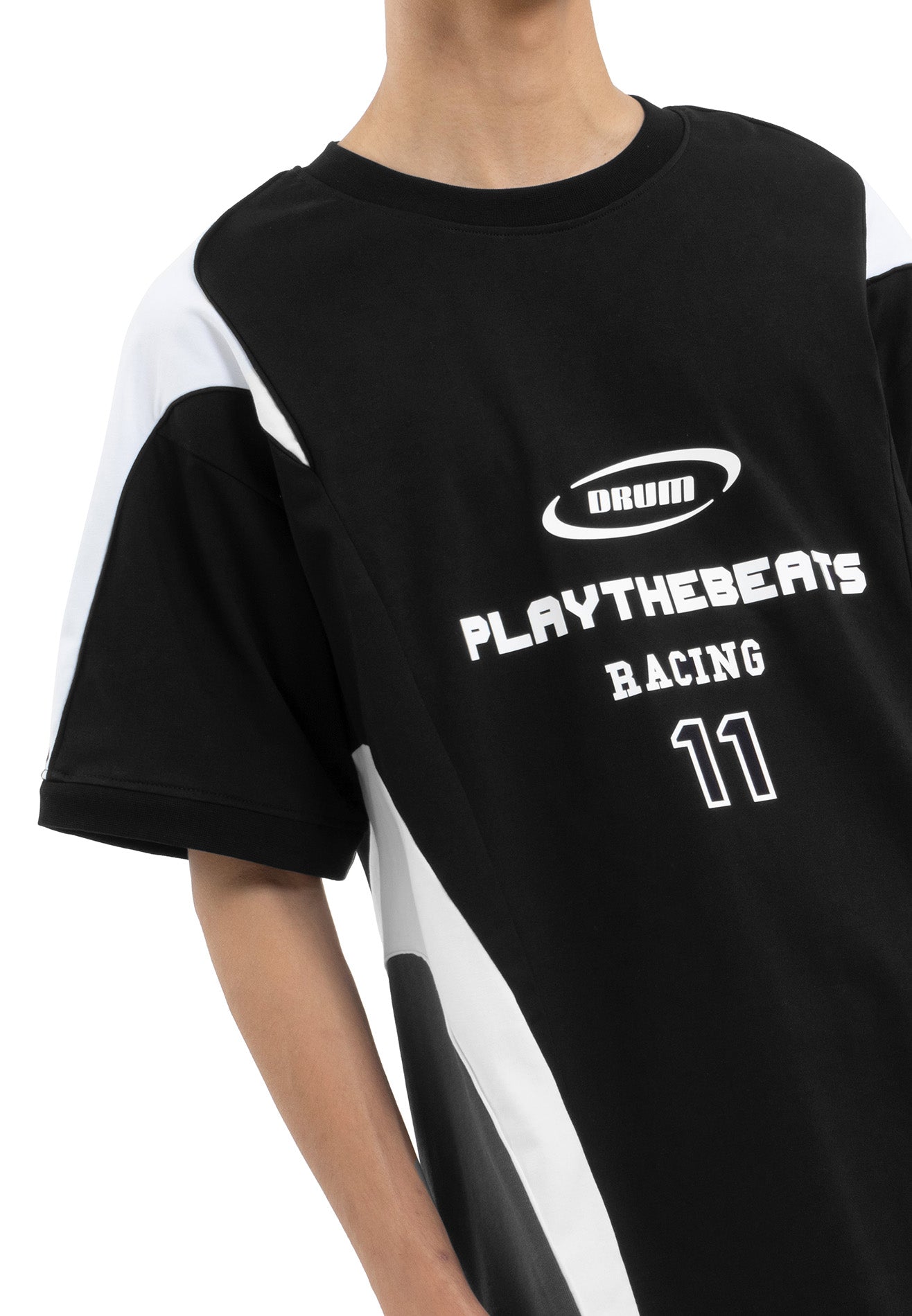 Select Racing Collection Detachable Sleeve Jumper Tee - Black