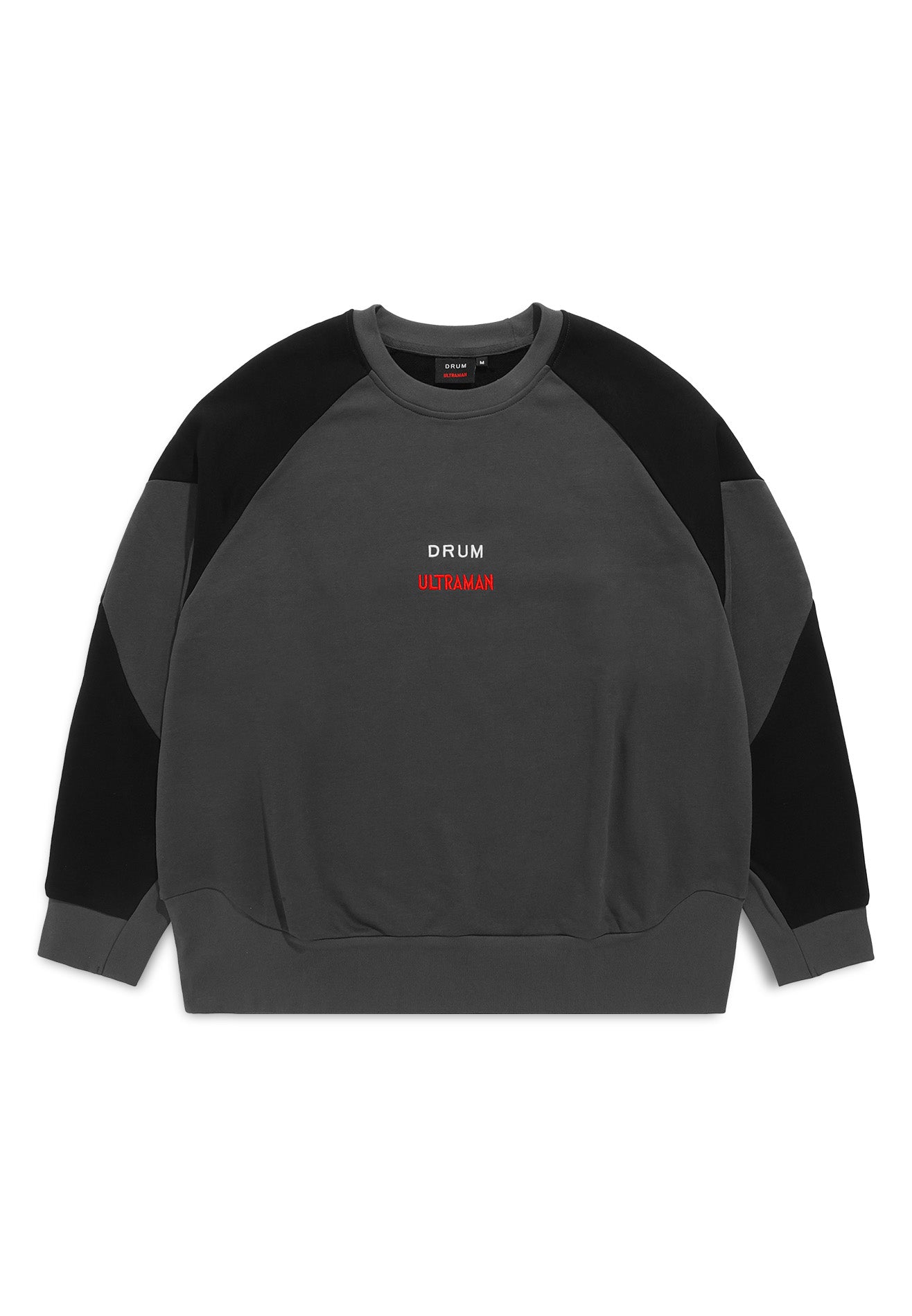 DRUM | ULTRAMAN Long Sleeve Jumper Sweatshirt- Dark Grey