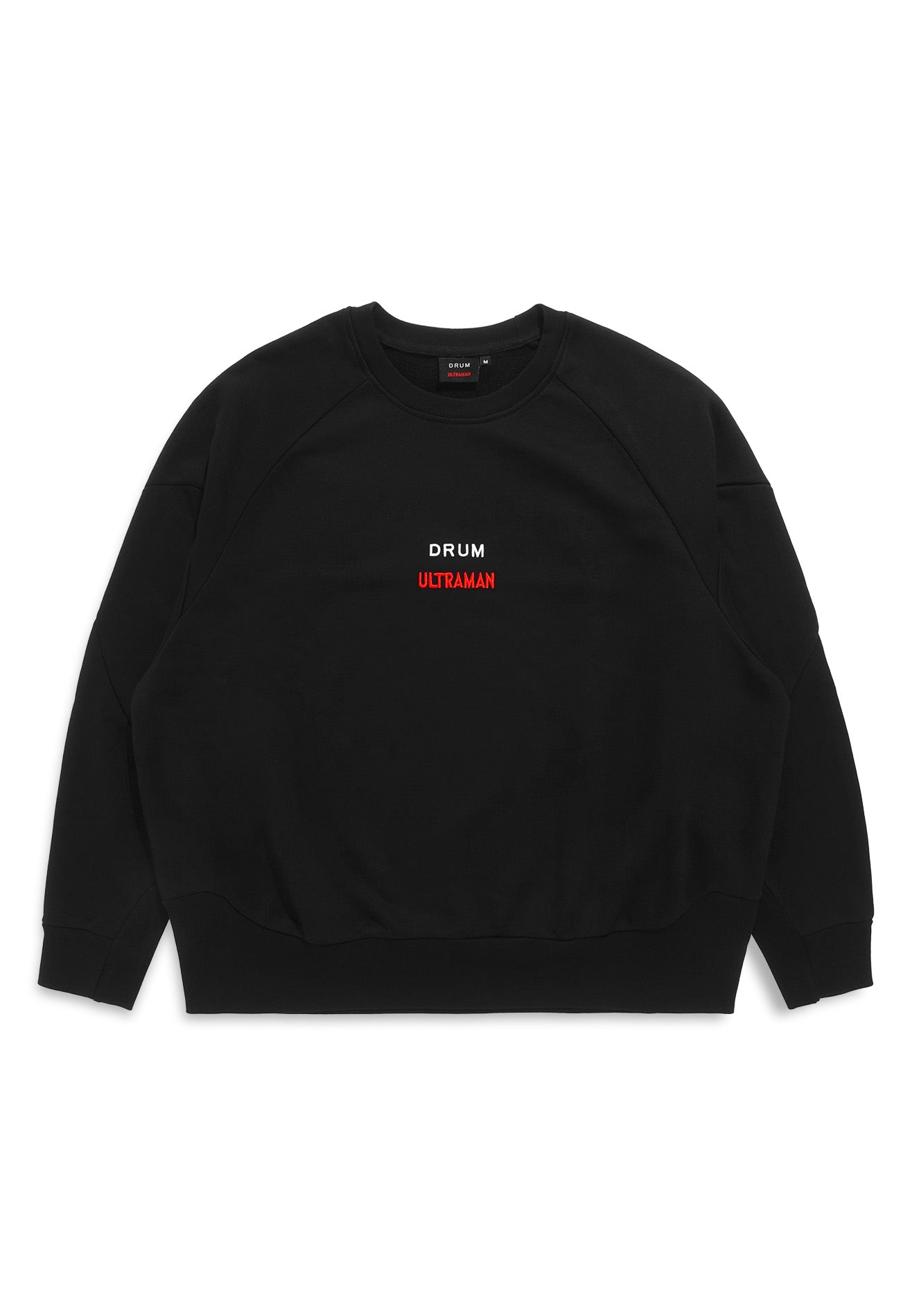 DRUM | ULTRAMAN Long Sleeve Jumper Sweatshirt- Black