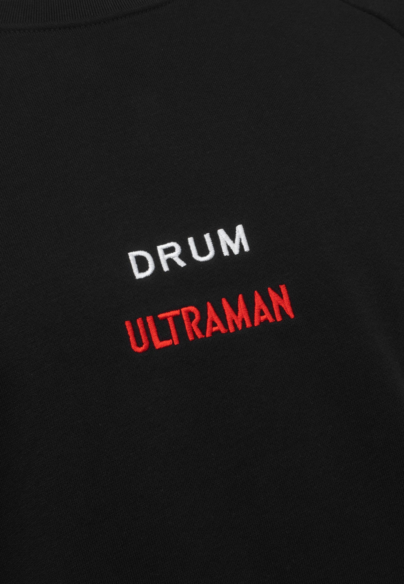 DRUM | ULTRAMAN Long Sleeve Jumper Sweatshirt- Black