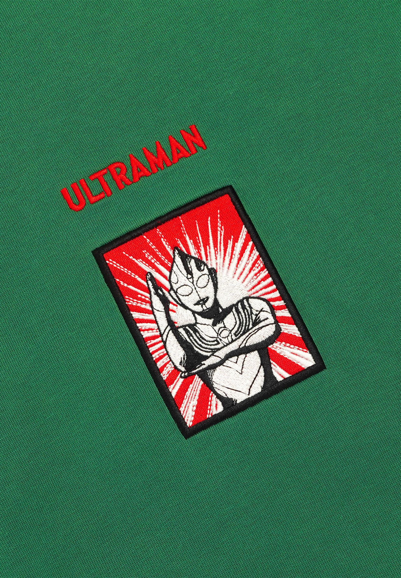 DRUM | ULTRAMAN Hibiscus Icon Stone Wash Oversized Jumper- Green