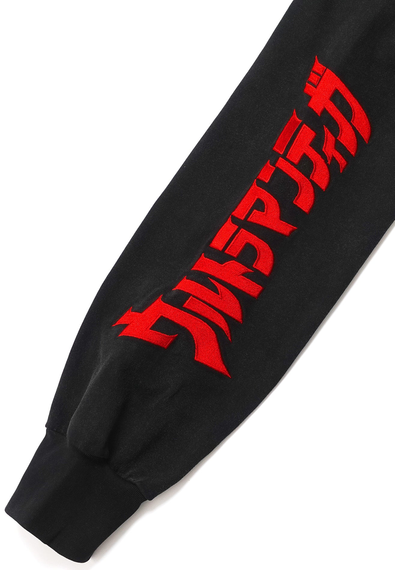 DRUM | ULTRAMAN Hibiscus Icon Stone Wash Oversized Jumper- Black