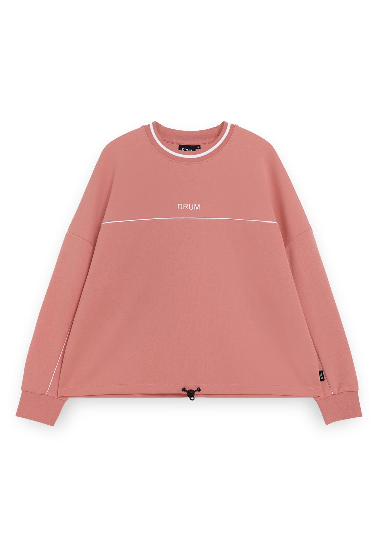 DRUM SELECT Women Oversized Drawstring Jumper - Pink