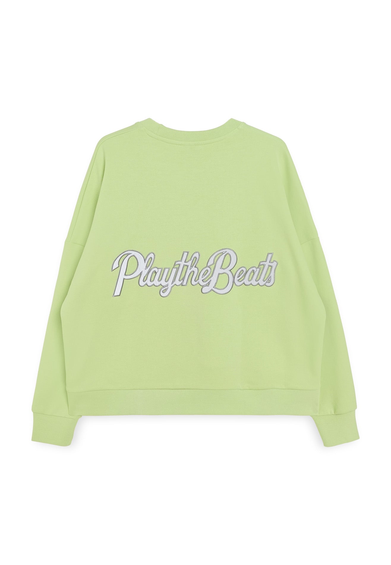 SELECT Women Oversized Reflective Jumper - Green