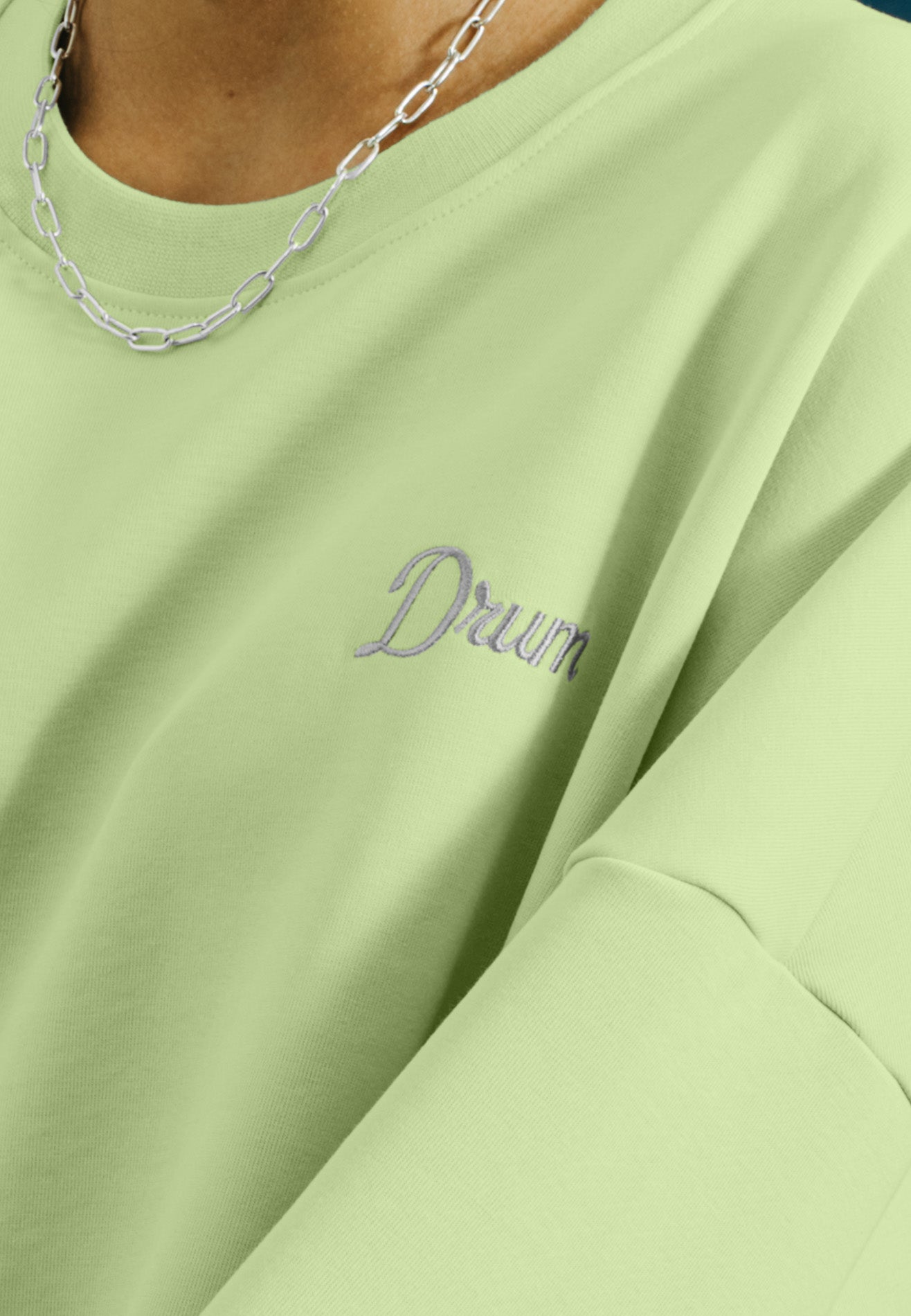 SELECT Women Oversized Reflective Jumper - Green