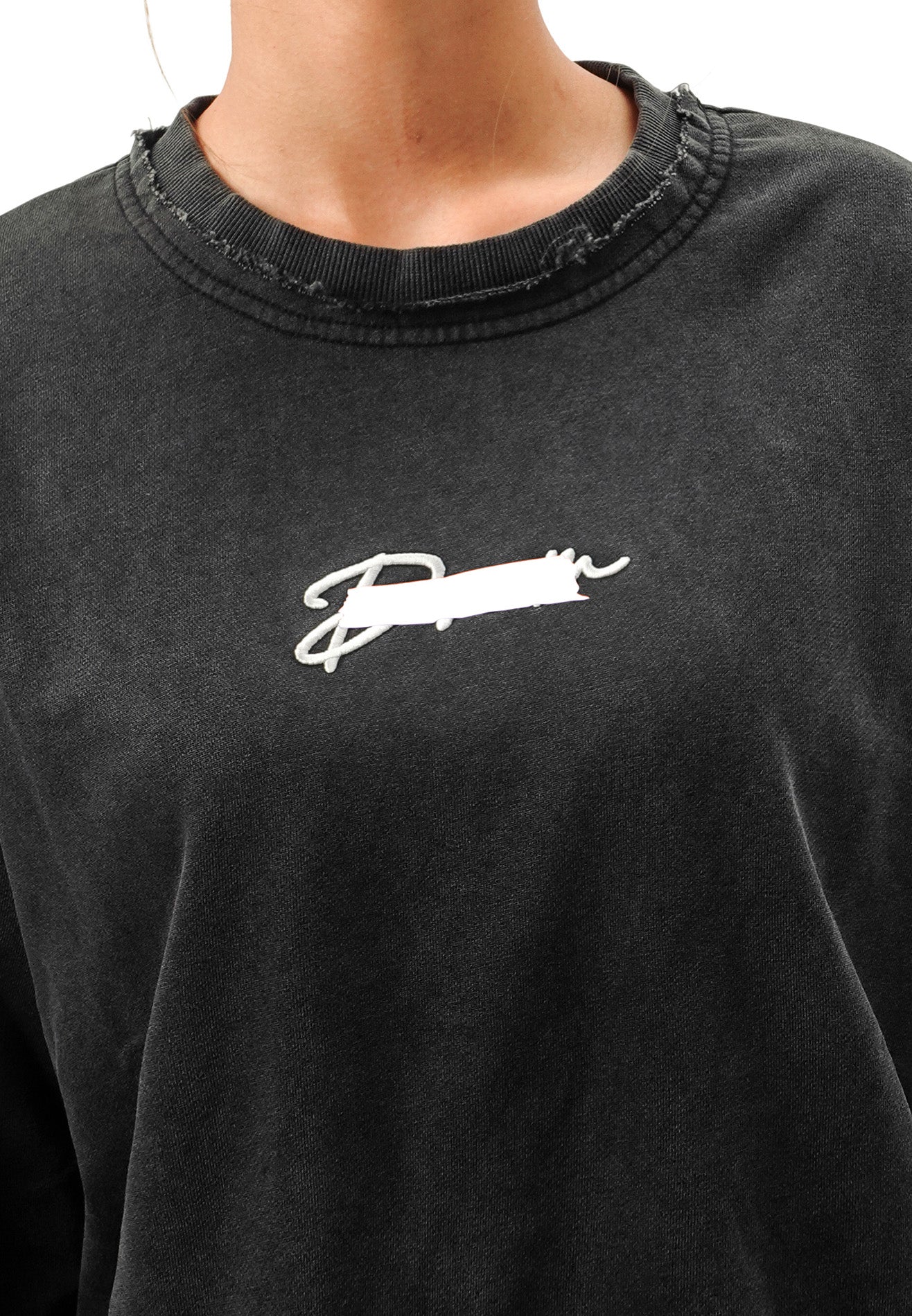 DRUM Select Reflective Tape Embroidery Jumper- Black