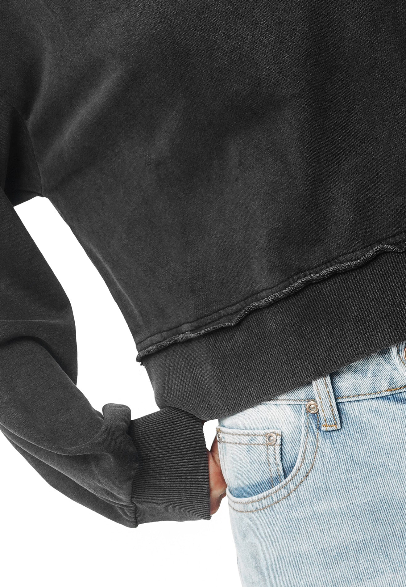 DRUM Select Reflective Tape Embroidery Jumper- Black