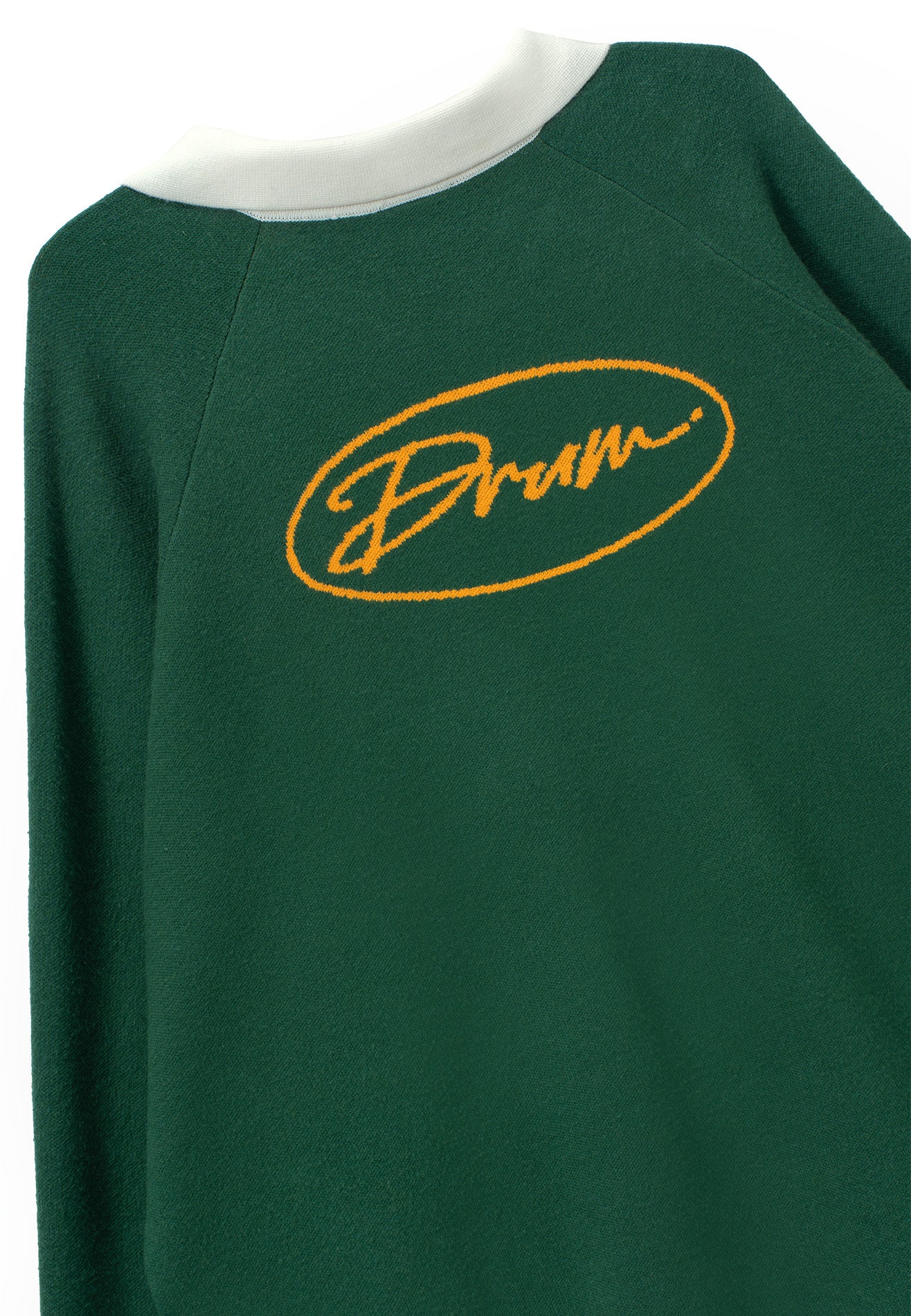 DRUM S. Polo Knitted Long Sleeve Sweater - Dark Green