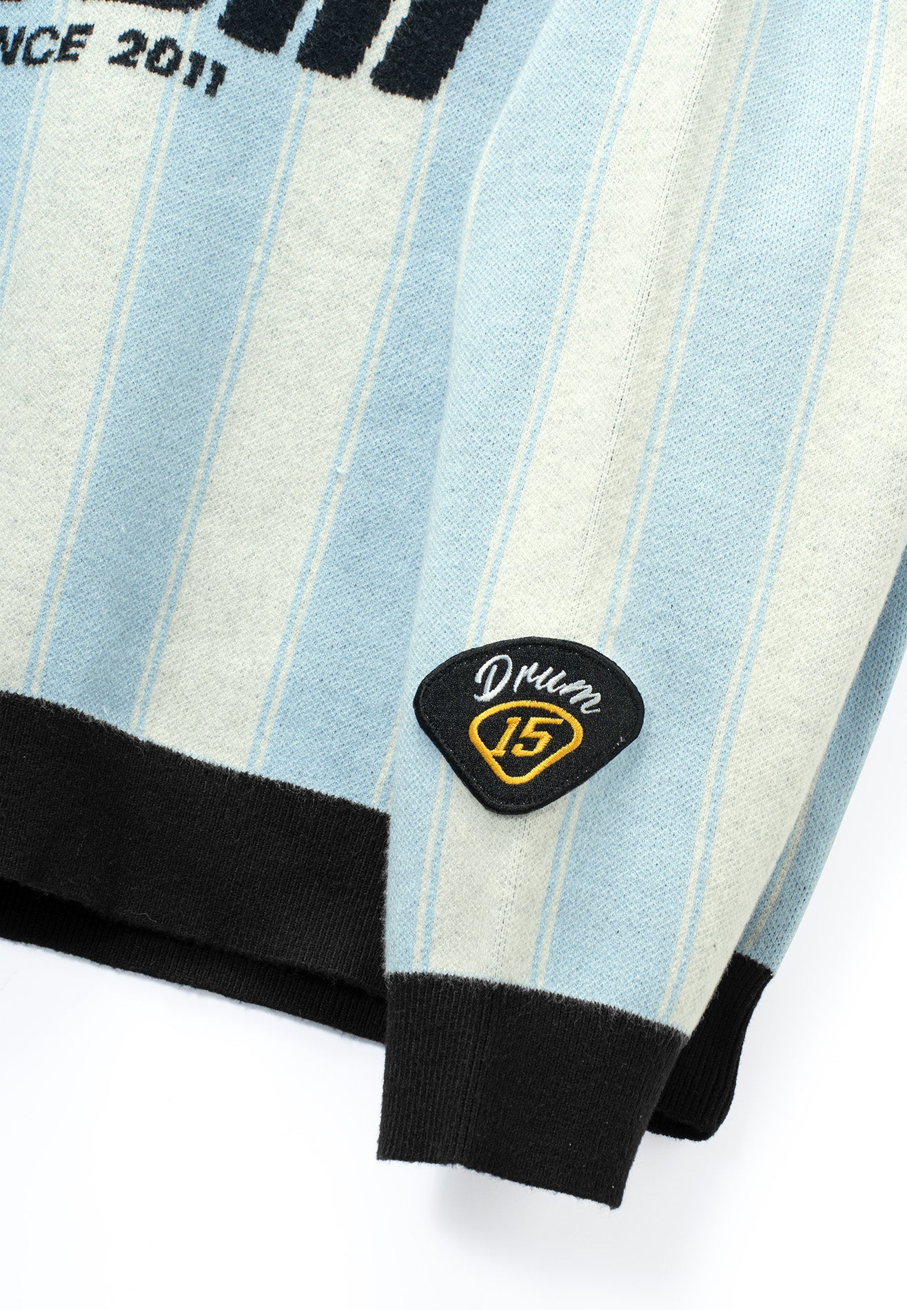 DRUM S. Knitted Polo Jumper- Light Blue