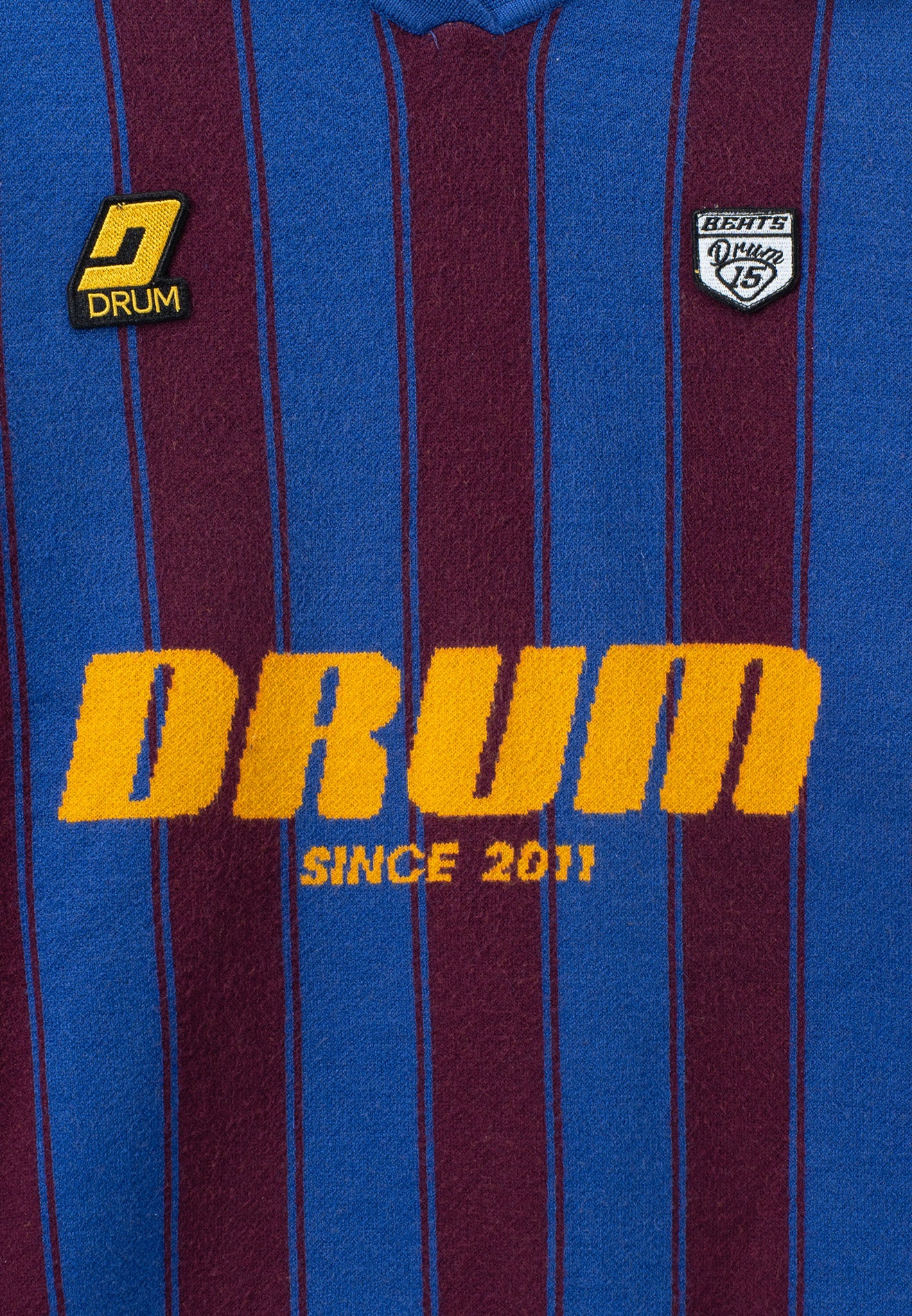 DRUM S. Knitted Polo Jumper- Maroon