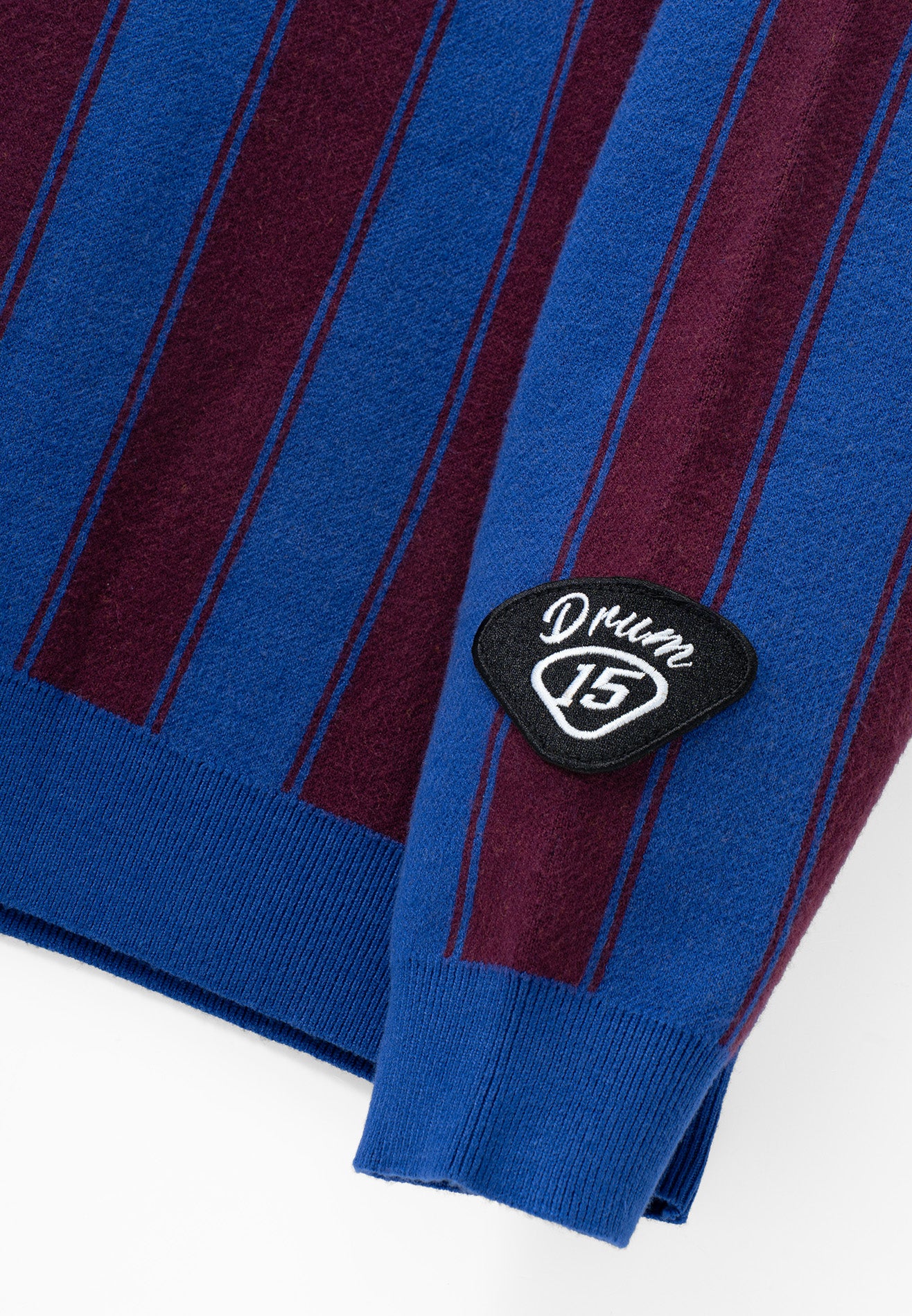 DRUM S. Knitted Polo Jumper- Maroon