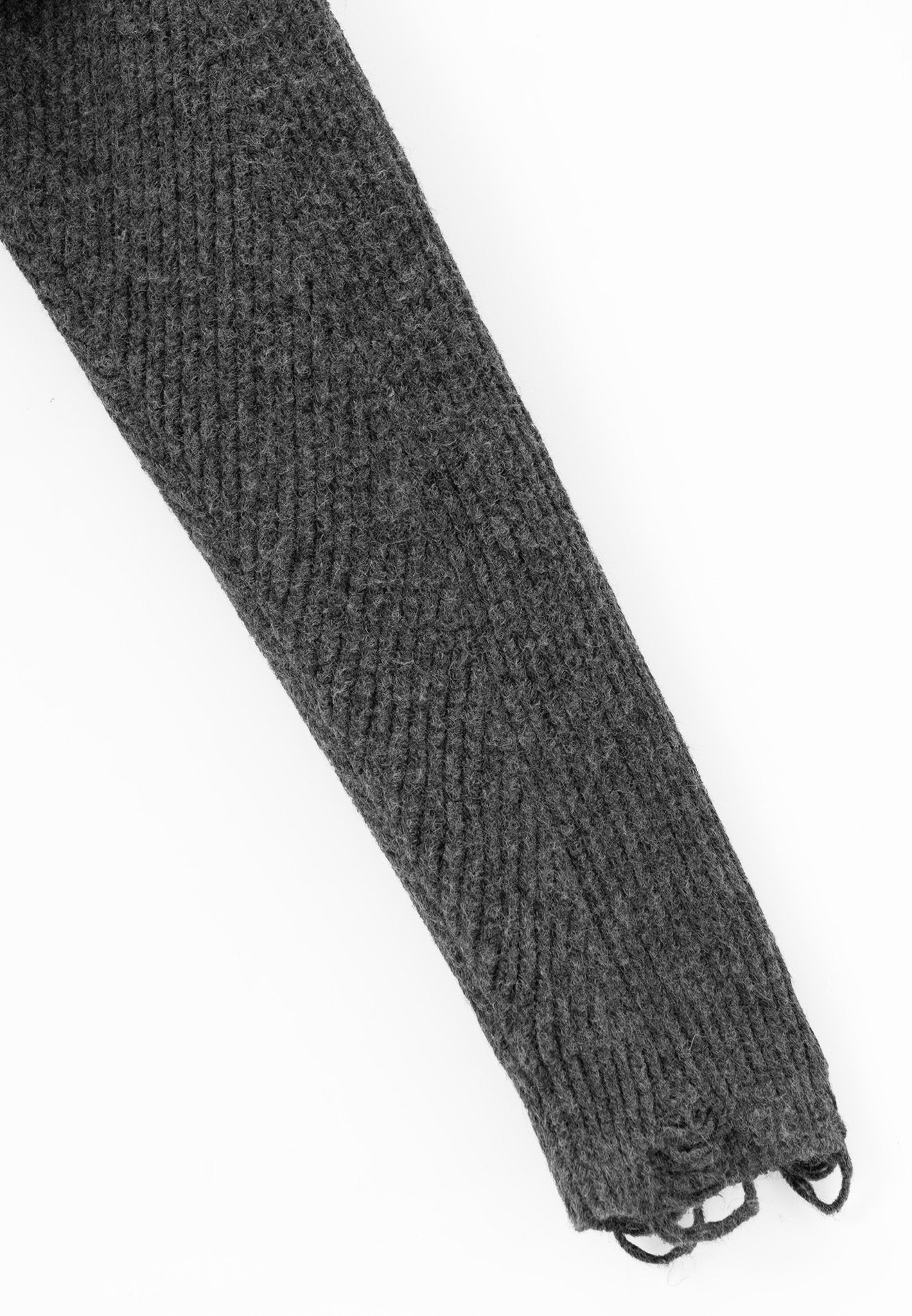DRUM S. Women Knitted Zipper Jumper- Dark Grey