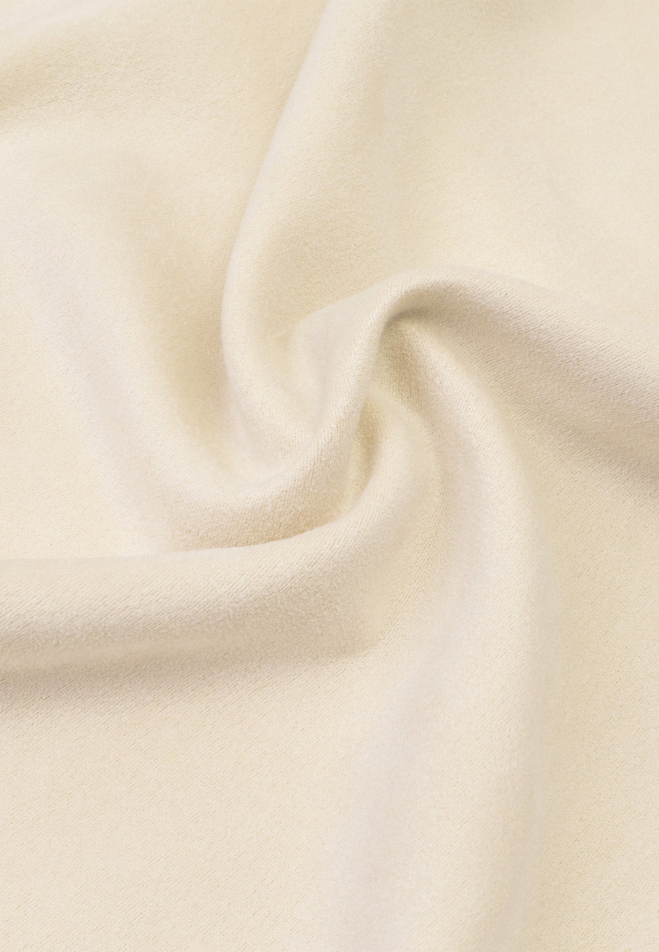 DRUM E. Logo Embossed Velvety Oversized Tee- Beige