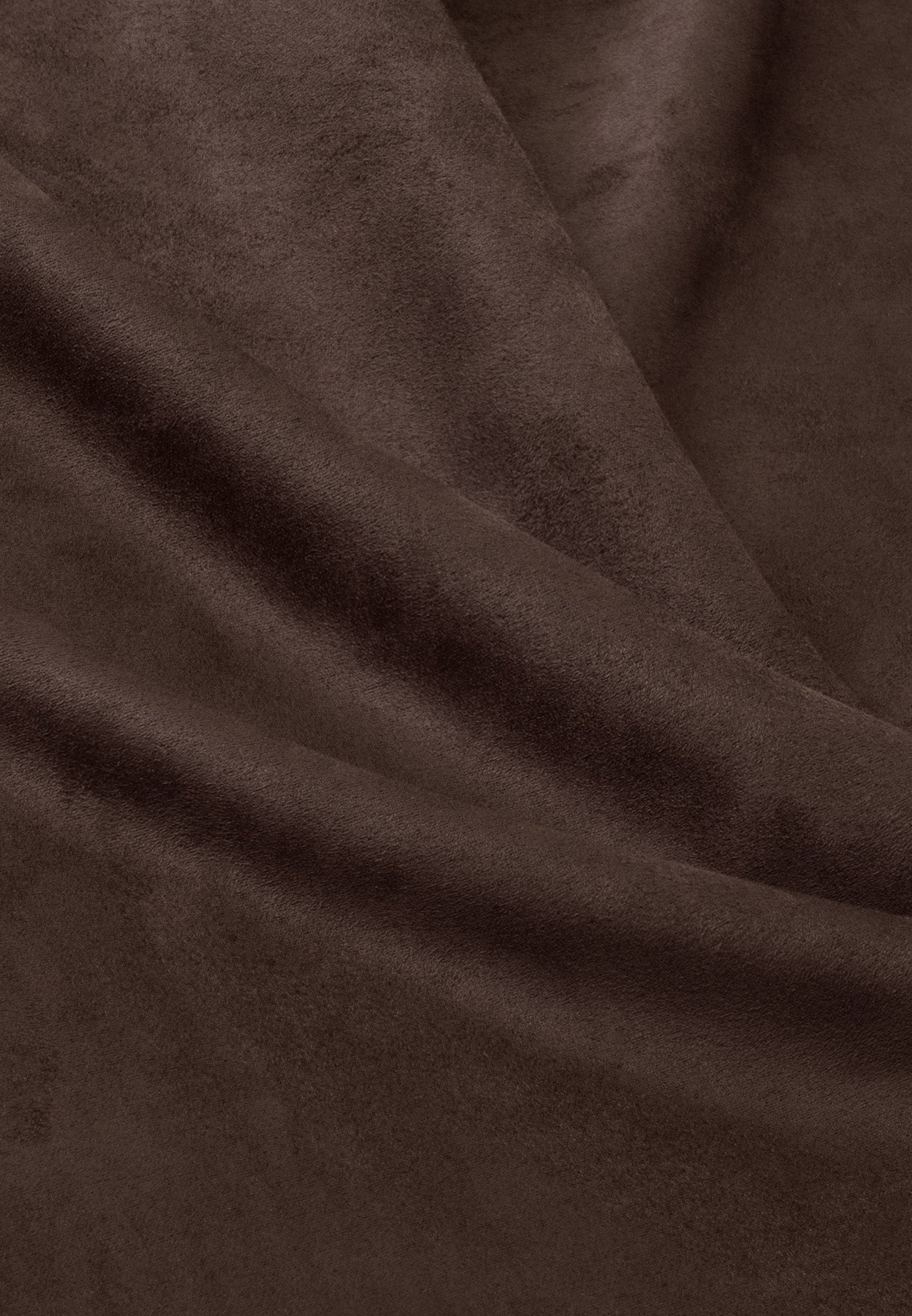 DRUM E. Logo Embossed Velvety Oversized Tee- Brown
