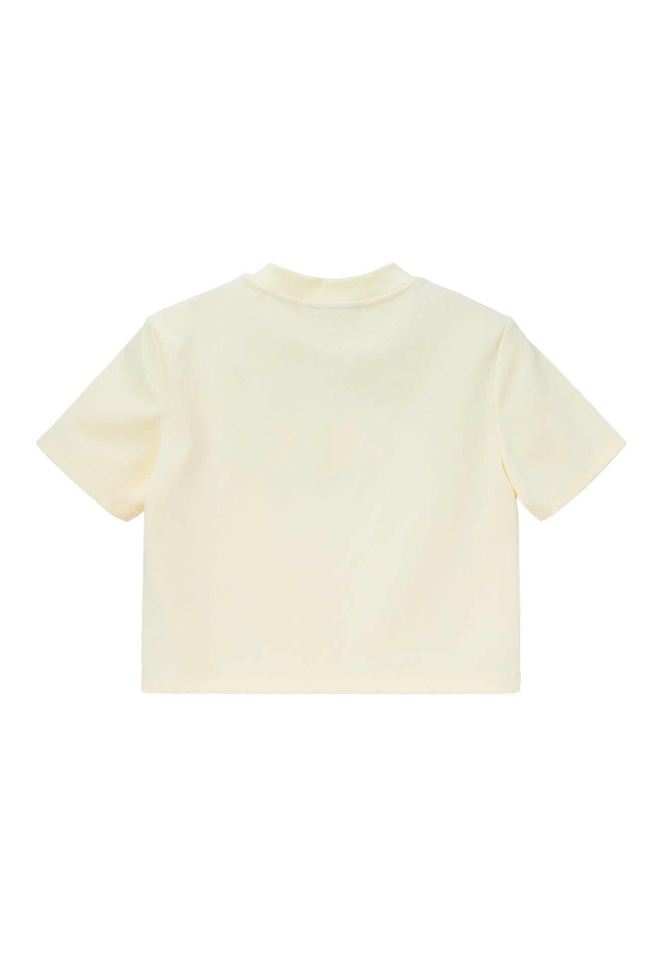DRUM E. Women Logo Applique Top- Beige