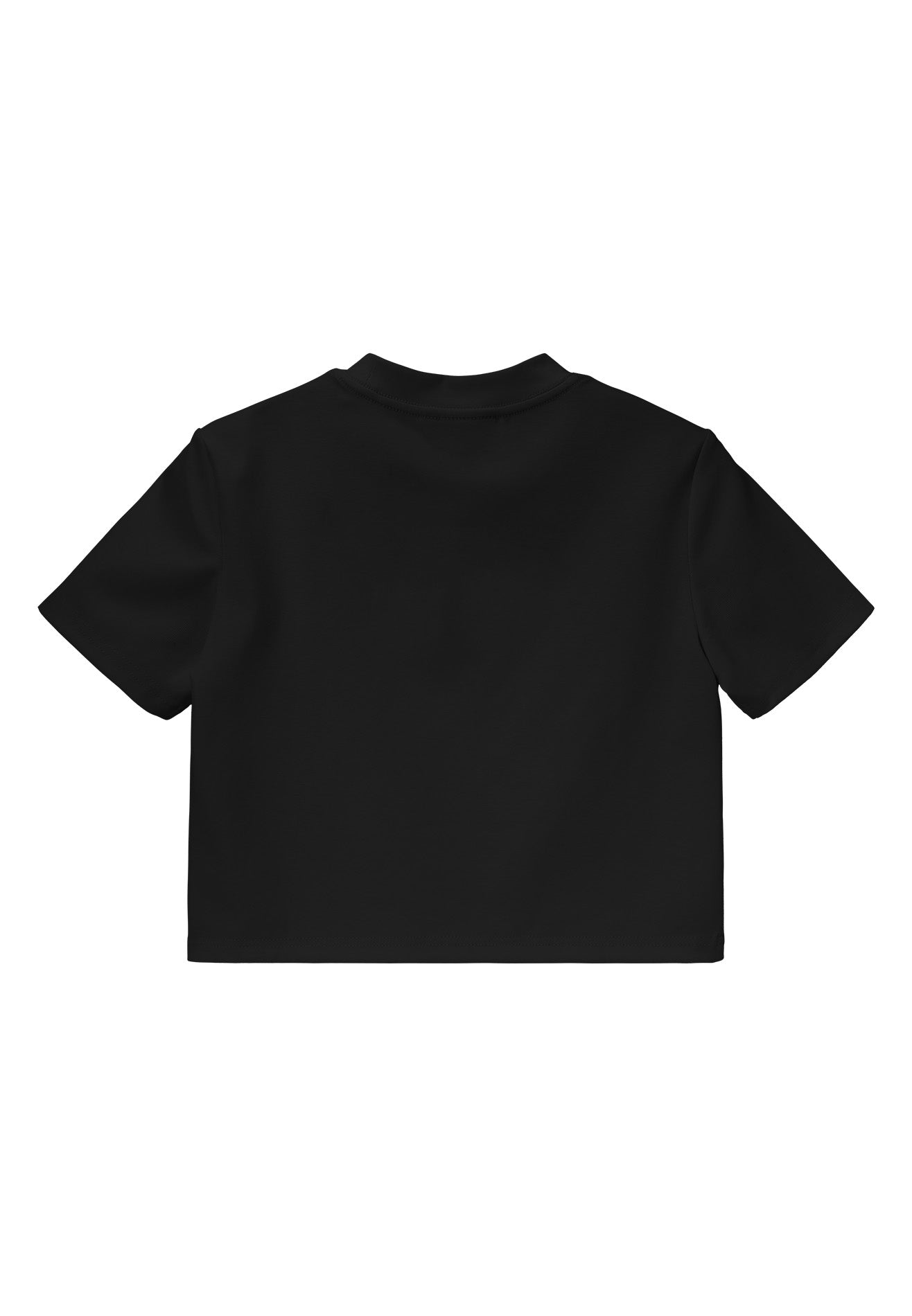 DRUM E. Women Logo Applique Top- Black