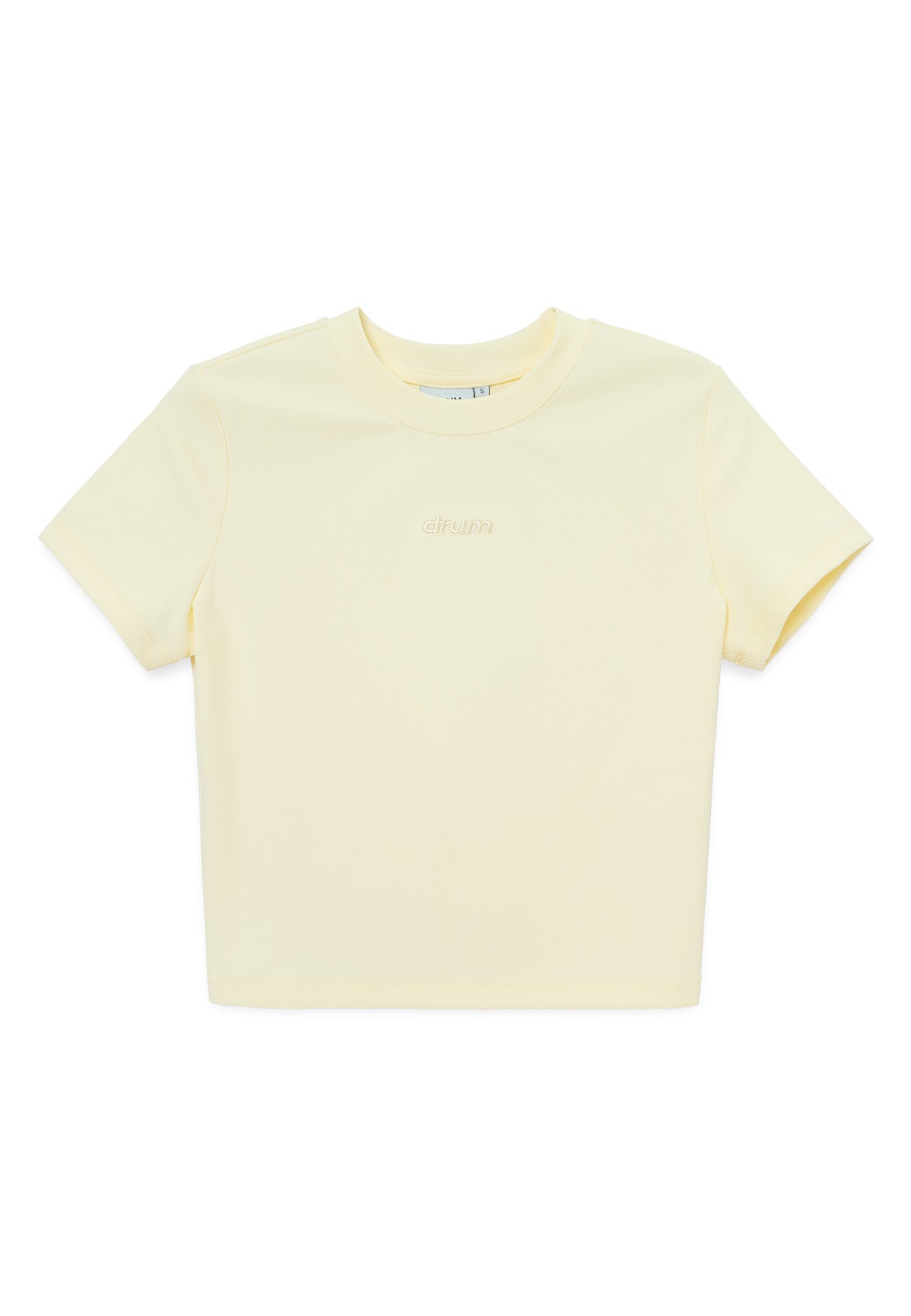 DRUM E. Women Logo Embroidery Top- Beige