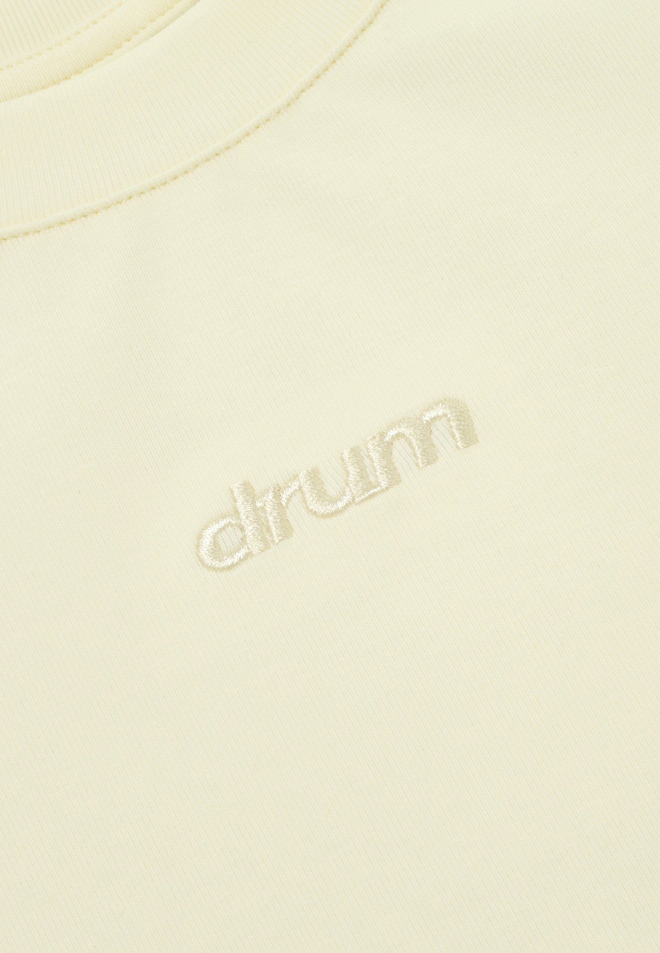 DRUM E. Women Logo Embroidery Top- Beige