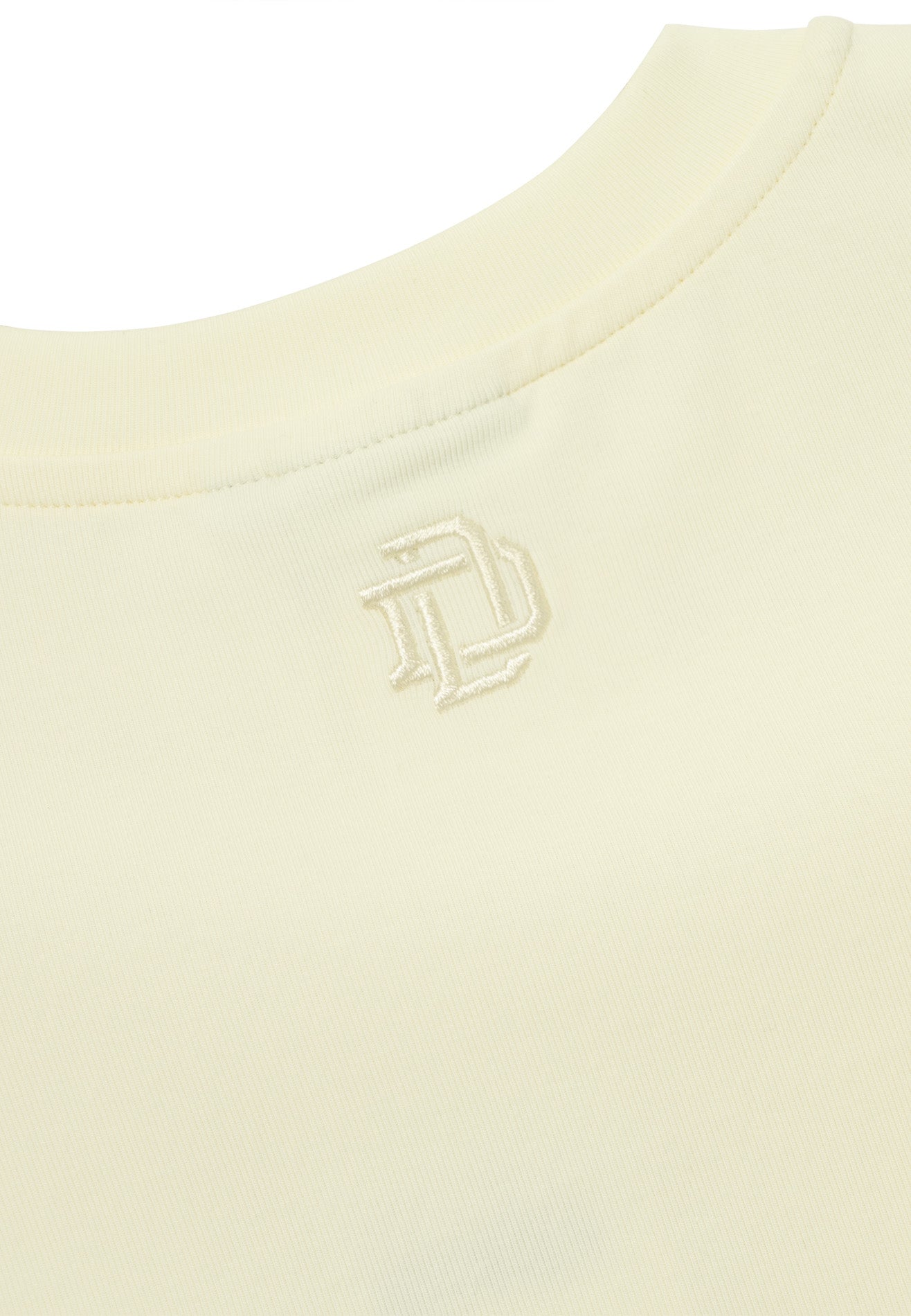 DRUM E. Women Logo Embroidery Top- Beige