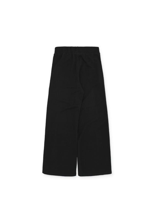 Casual Relaxed Fit Long Pants- Black