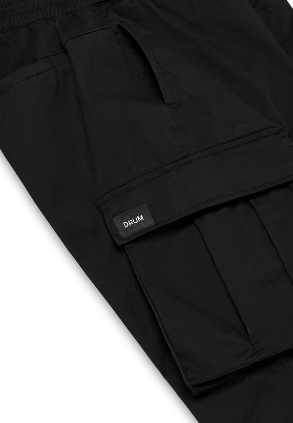DRUM SELECT Pocket Relaxed fit Cargo Pants - Black