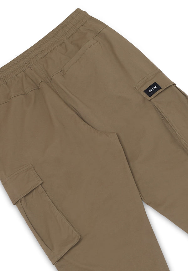 DRUM SELECT Pocket Relaxed fit Cargo Pants - Khaki