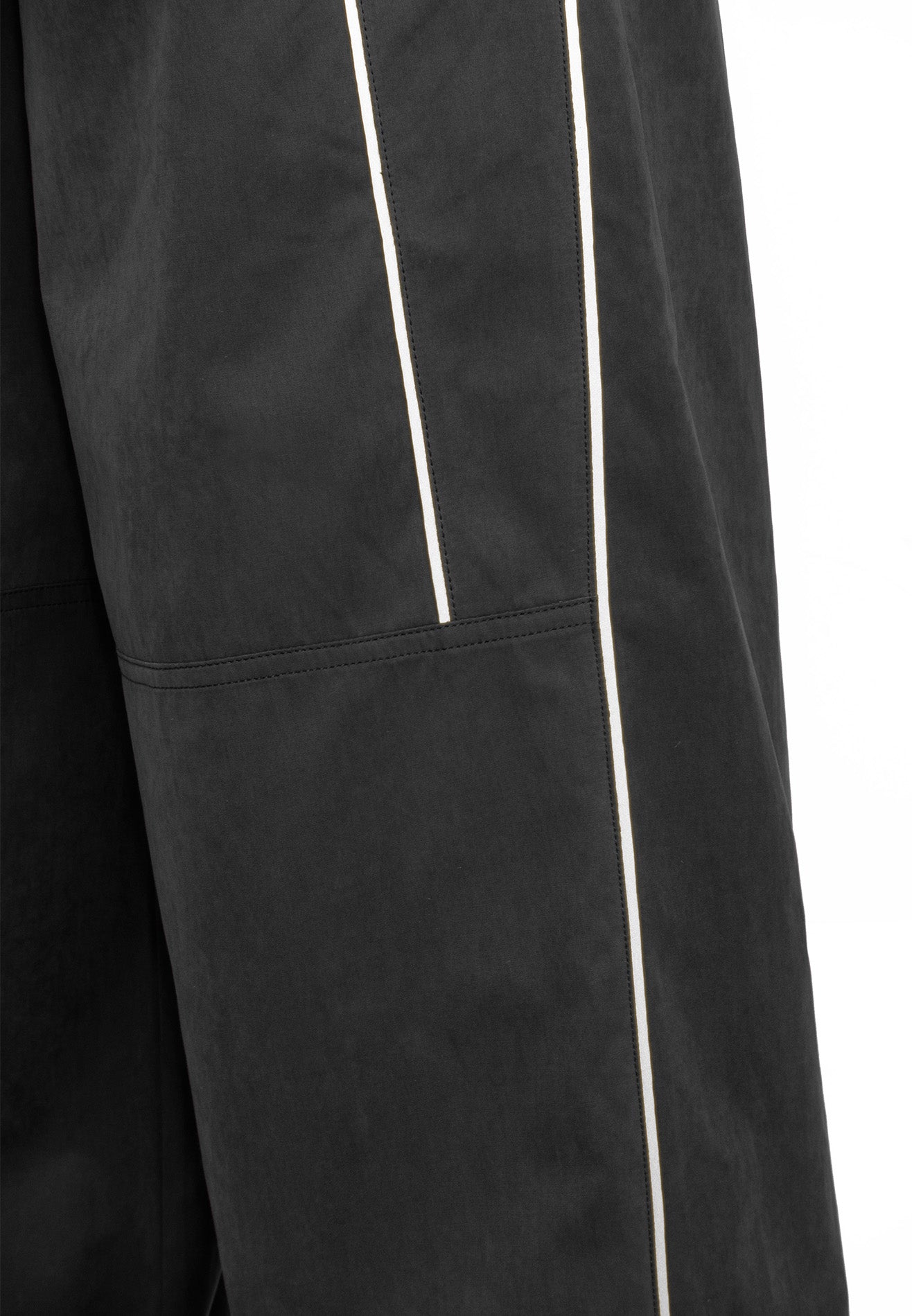 SELECT Ladies Reflective details Baggy Long Pants- Dark Grey